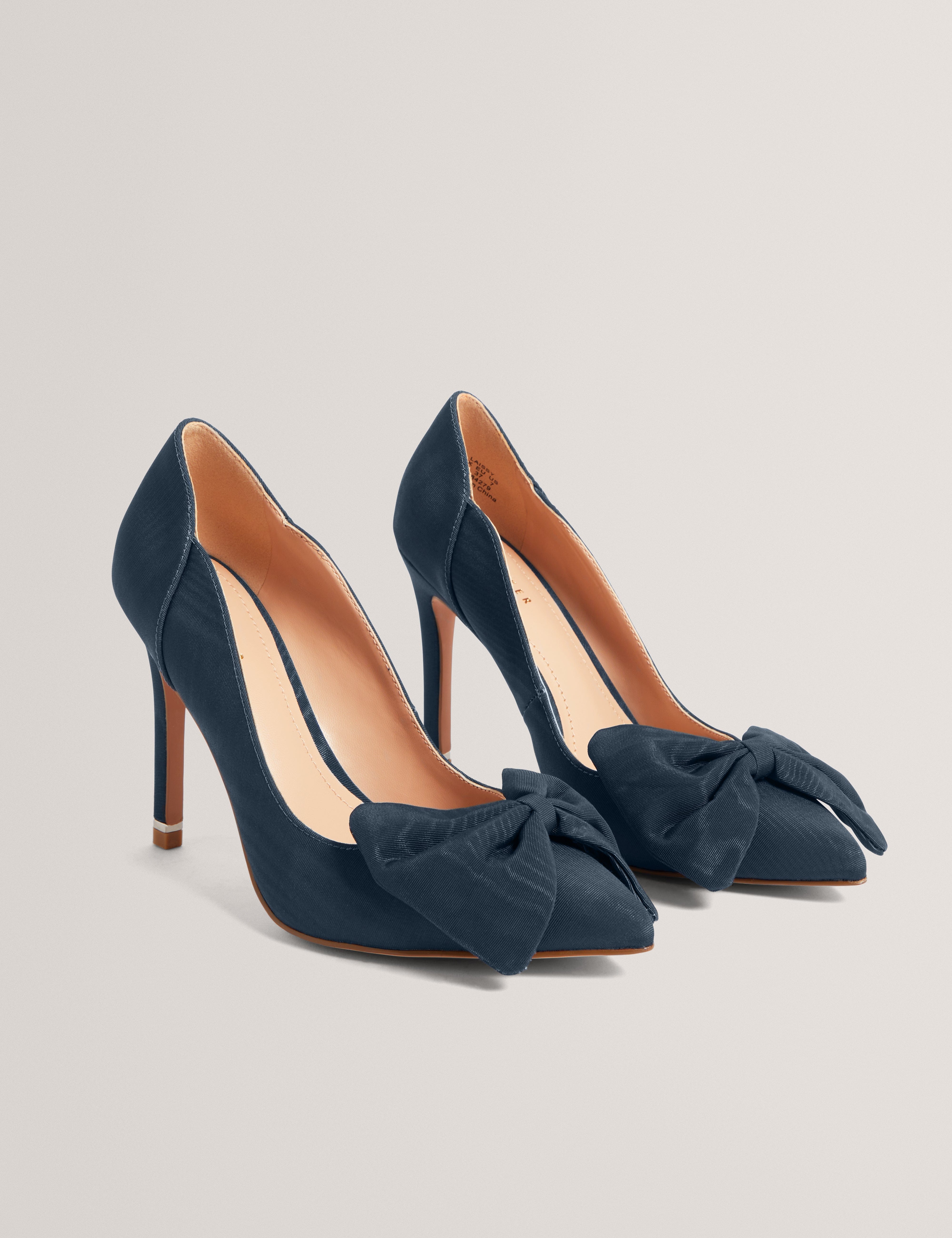 SHOE Laissy Bow Detail Court Shoe Navy