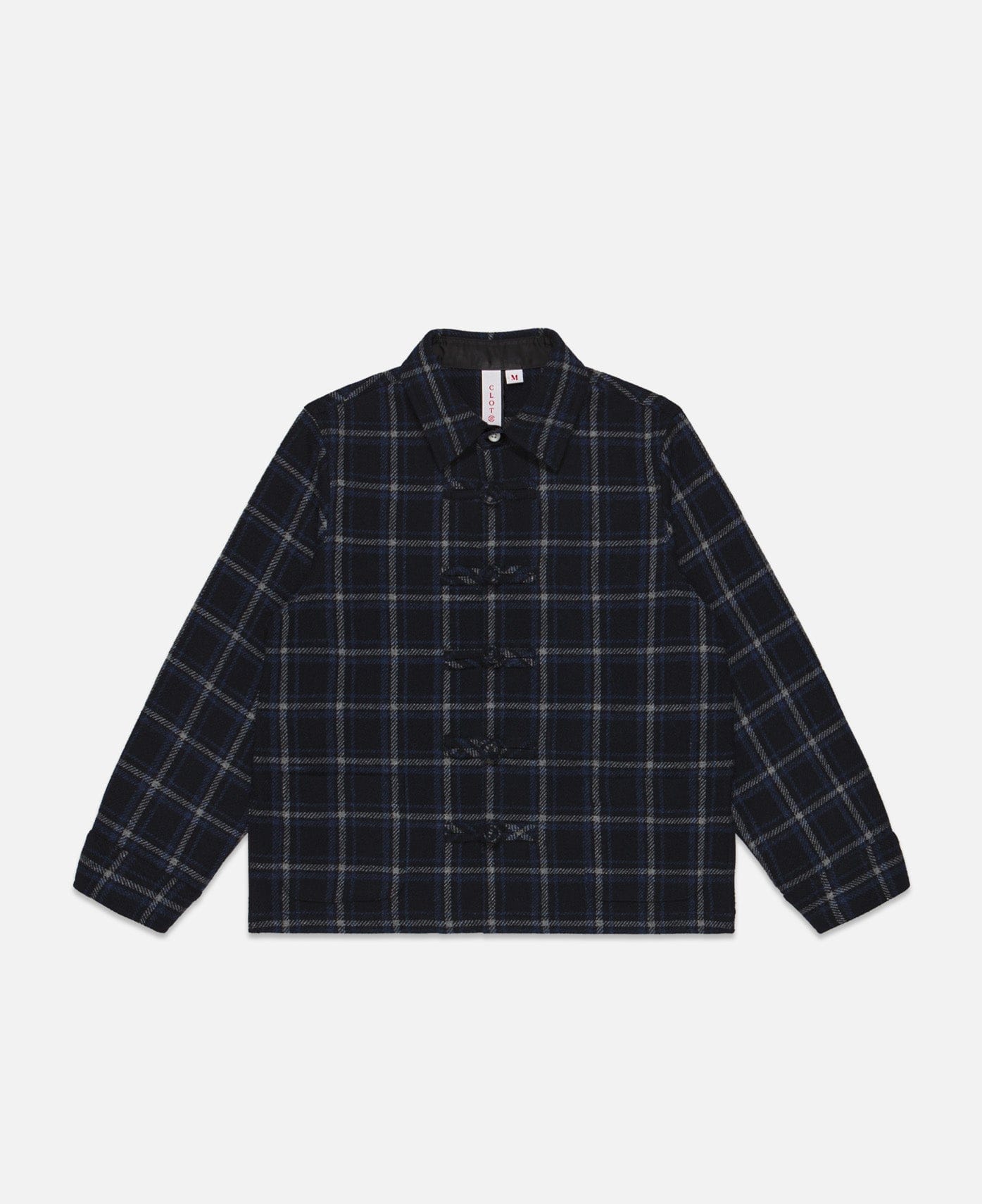 CLOT Kids Checked Chinese Jacket (Navy)