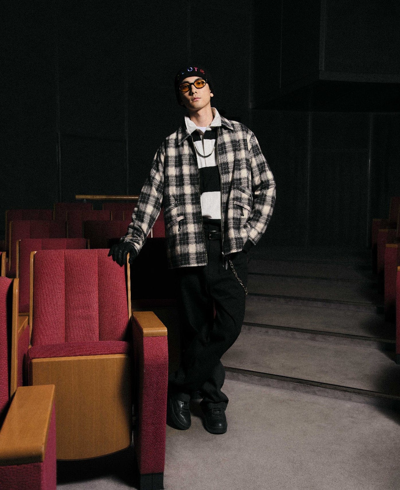 CLOT Quilted Checked Jacket (Black)