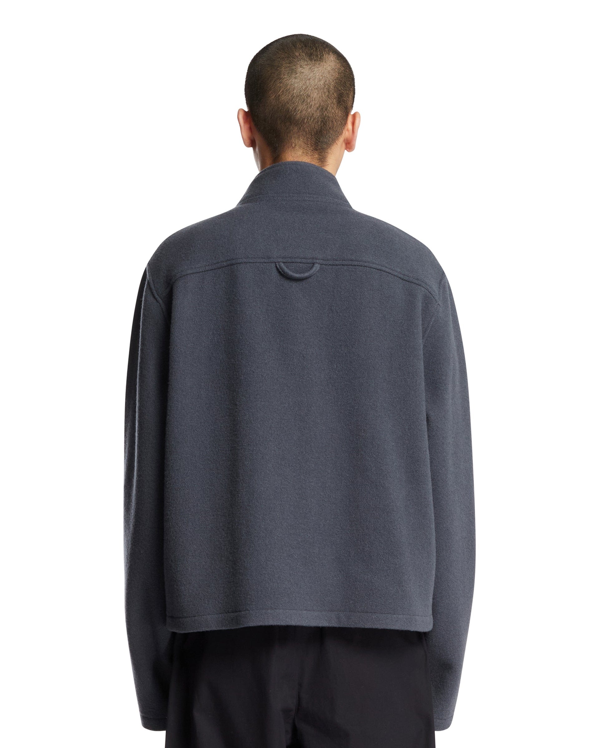 RIER Maglione In Pile Di Lana Grigio