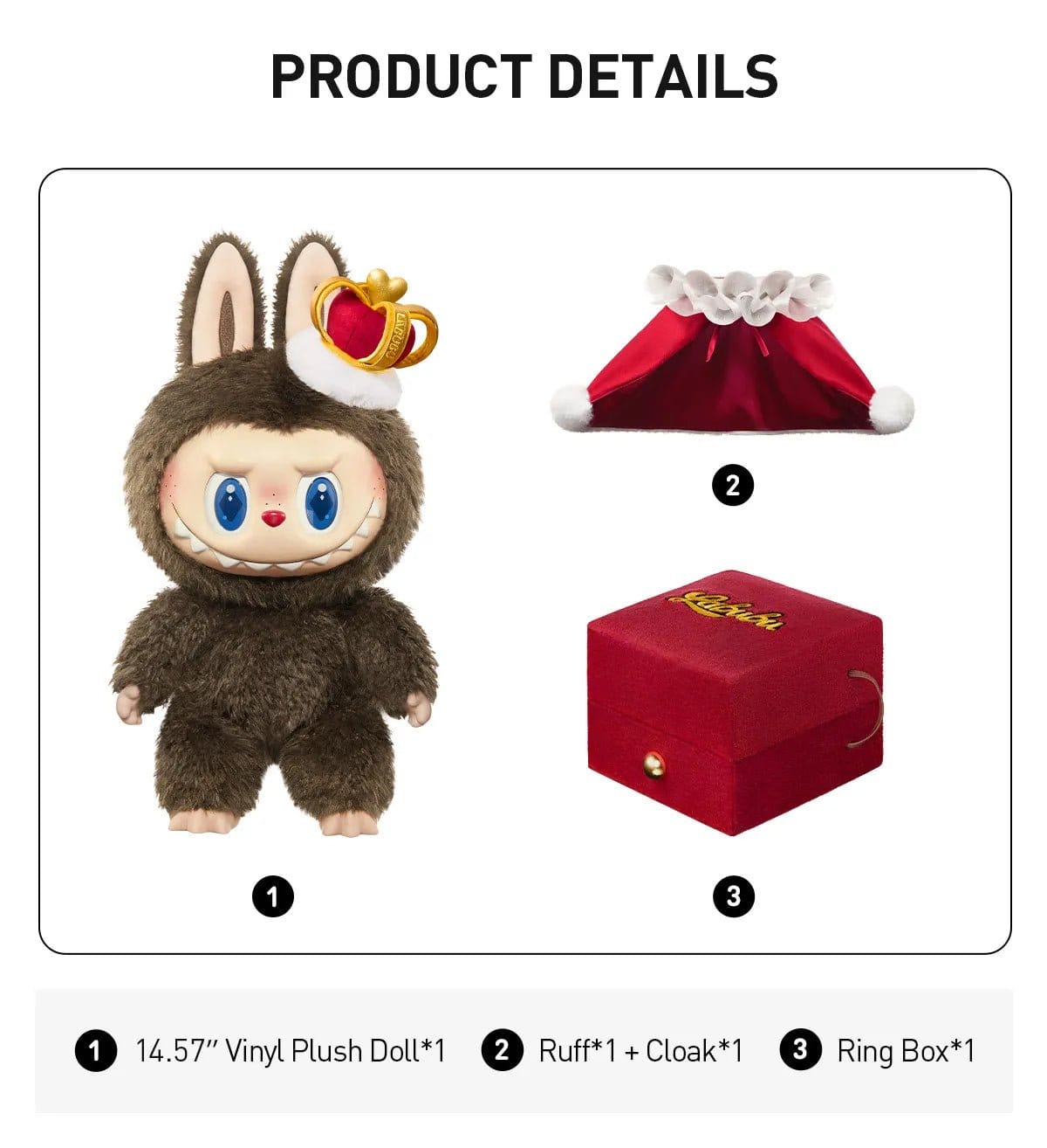 Popmart THE MONSTERS Let's Checkmate Series - Vinyl Plush Doll - 100% Authentic