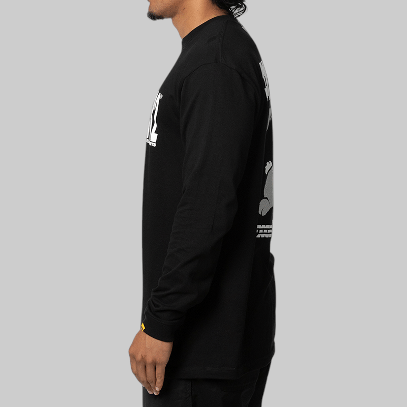 FR2 Rabbit With Shopping Cart Long Sleeve - Black