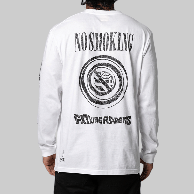 FR2 No Smoking Rabbit Long Sleeve - White