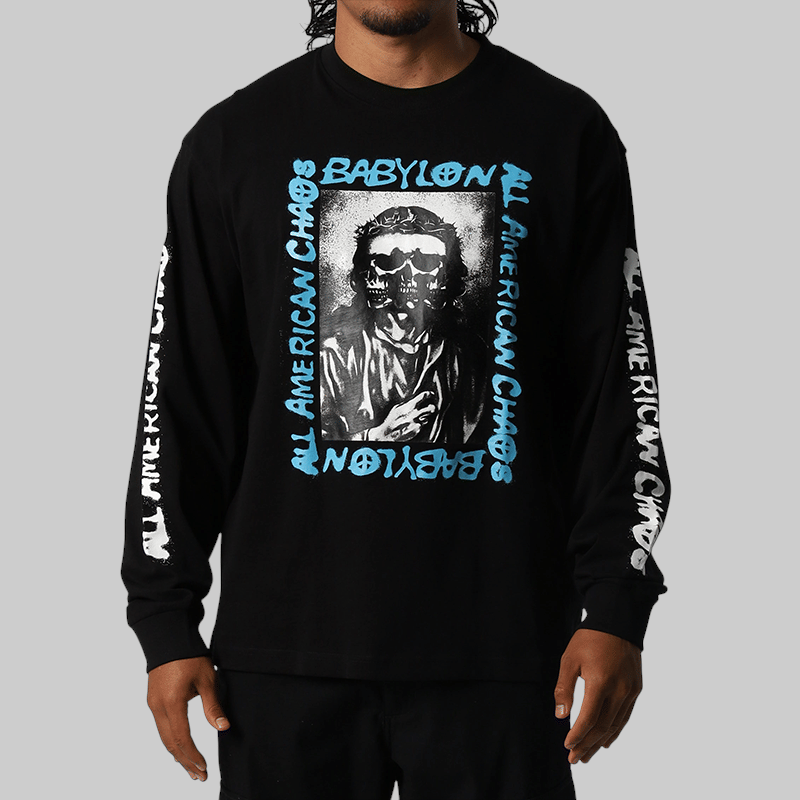 Babylon American Chaos Long Sleeve - Jet Black
