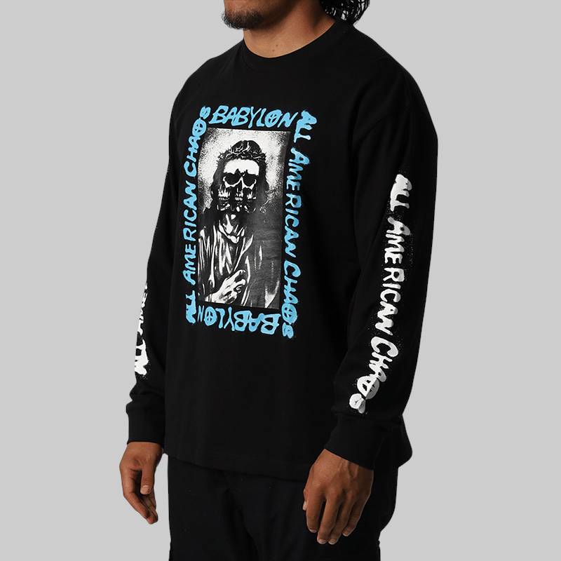 Babylon American Chaos Long Sleeve - Jet Black