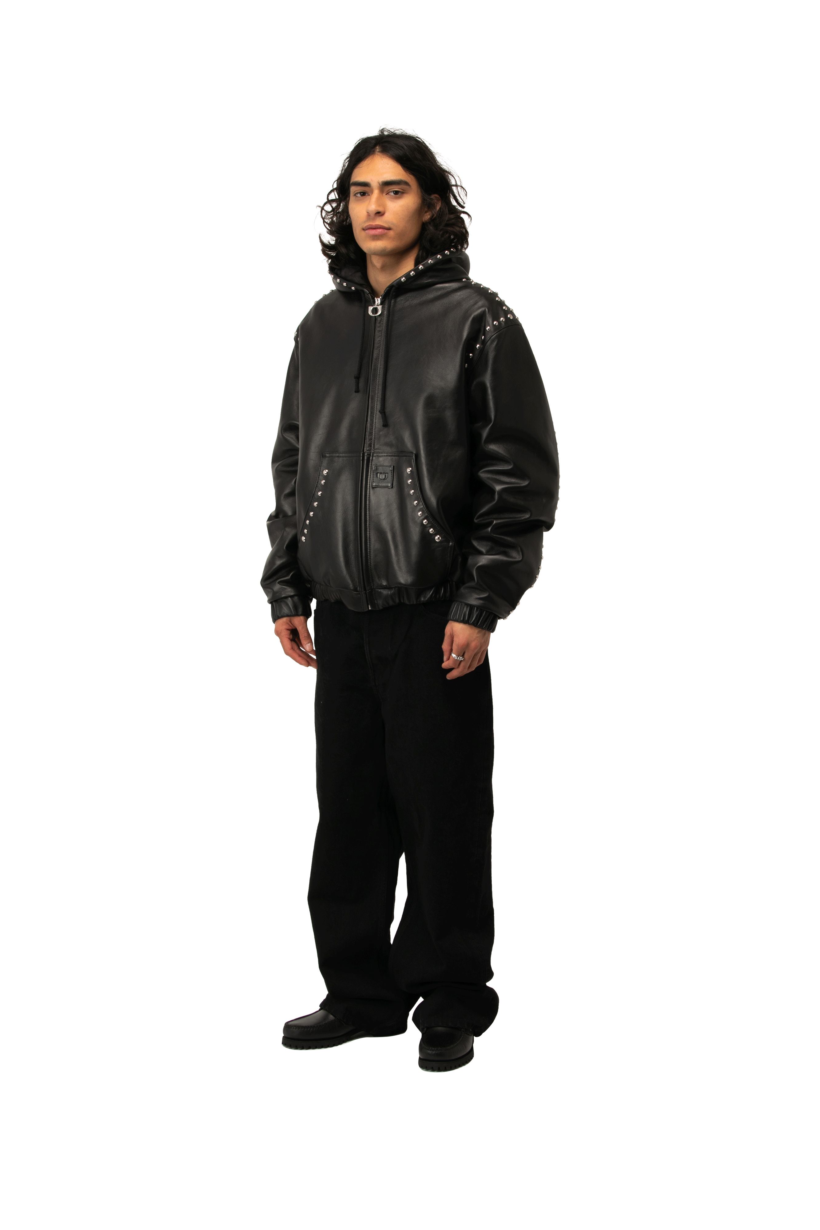 One Block Down Studded Active Leather Jacket