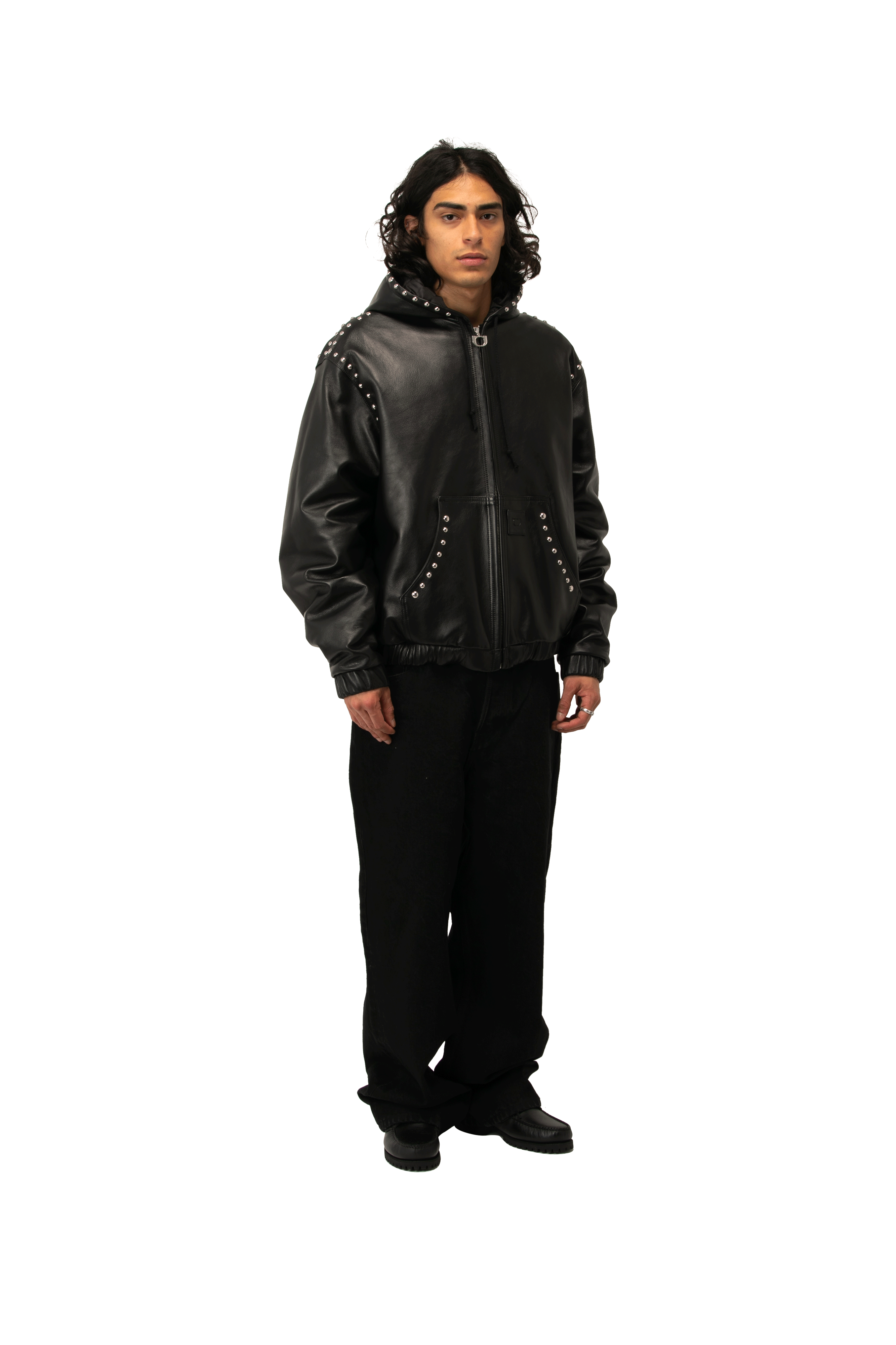 One Block Down Studded Active Leather Jacket