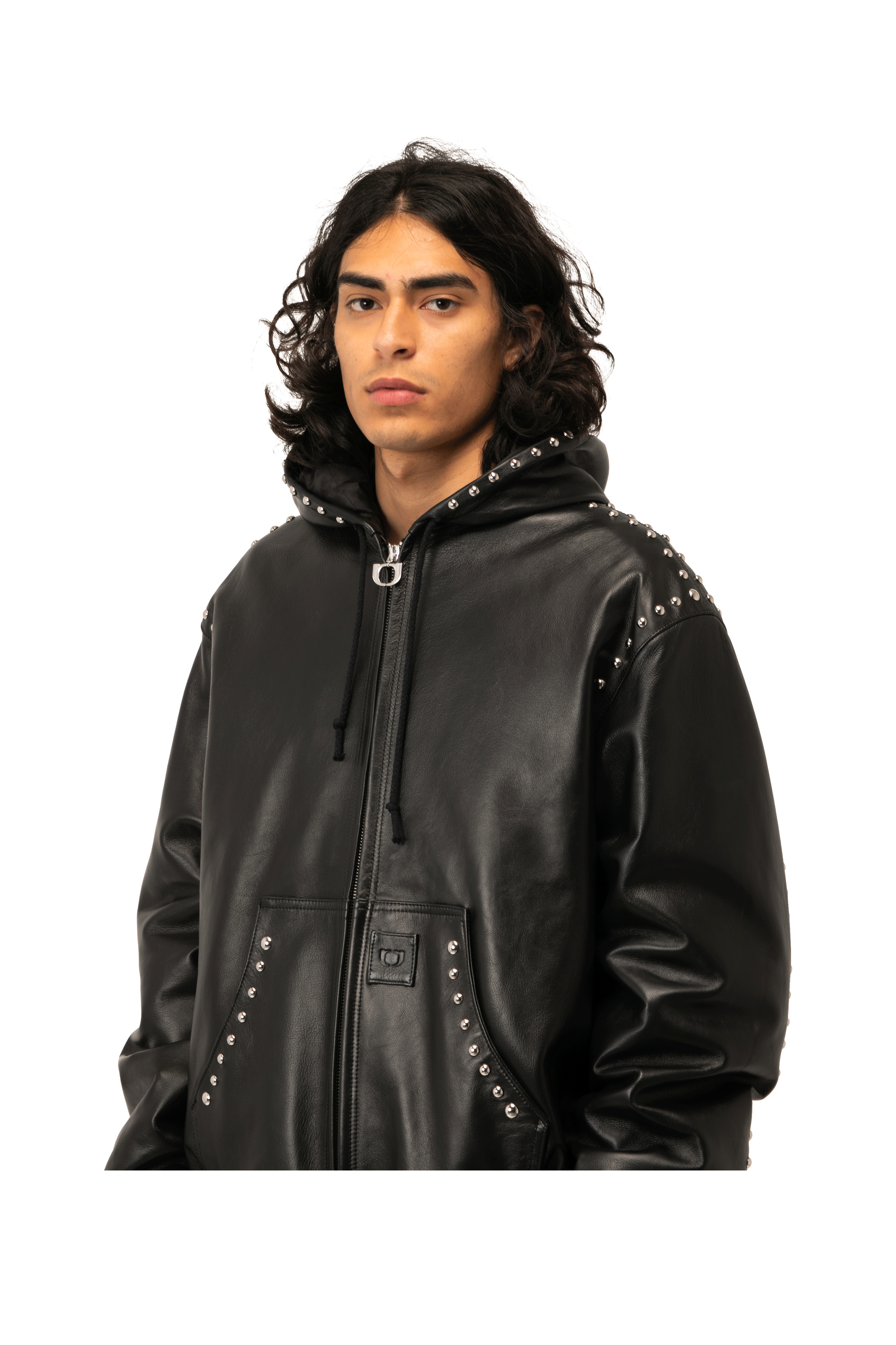One Block Down Studded Active Leather Jacket