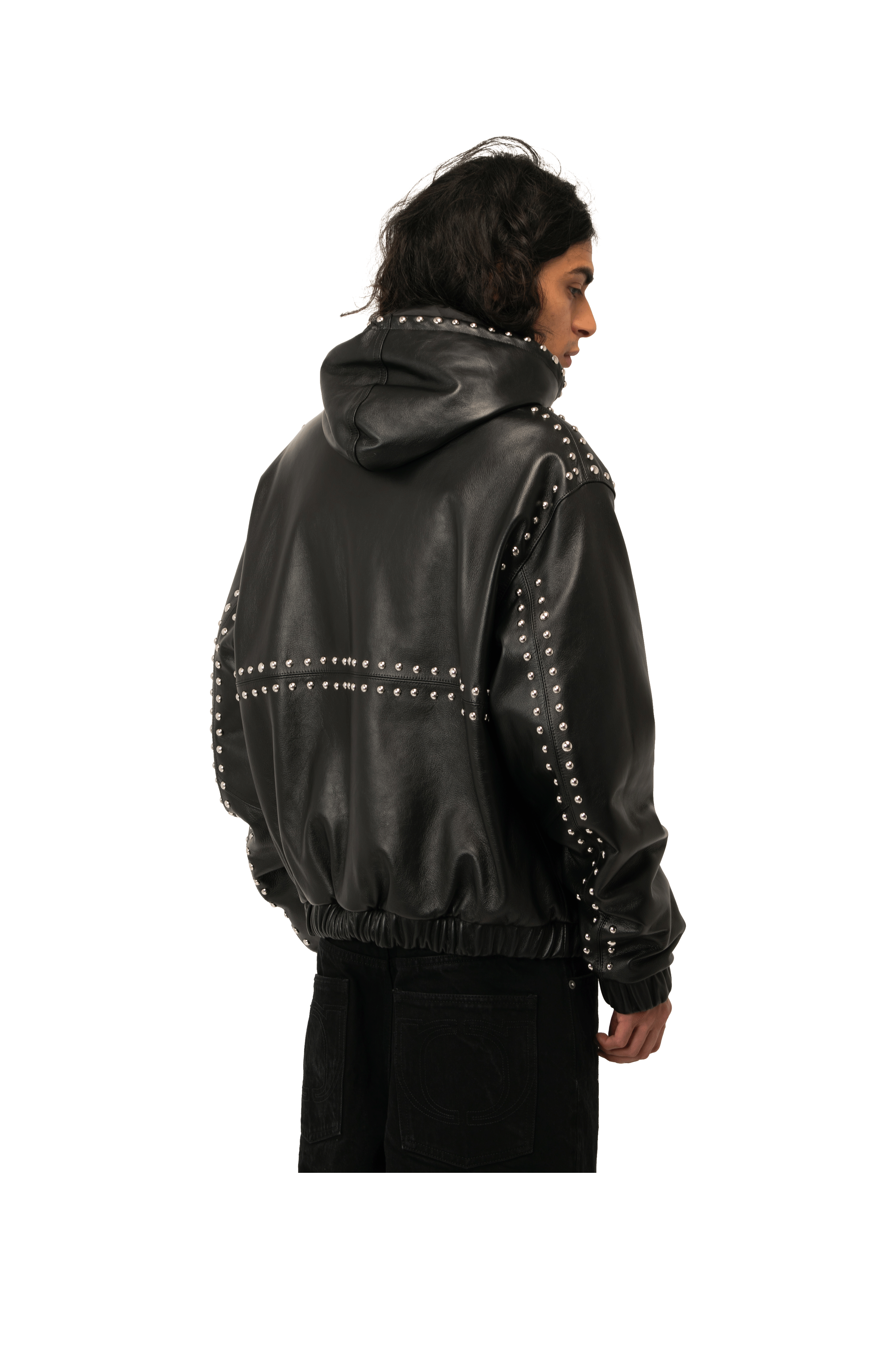One Block Down Studded Active Leather Jacket