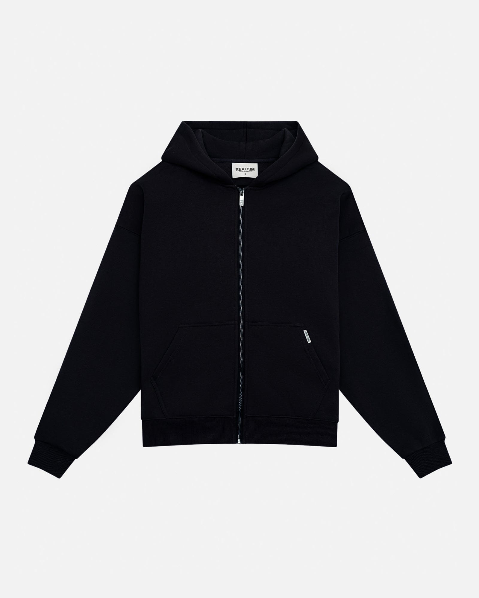 Realism SSS REALISM CORE BASICS ZIP HOODIE BLACK