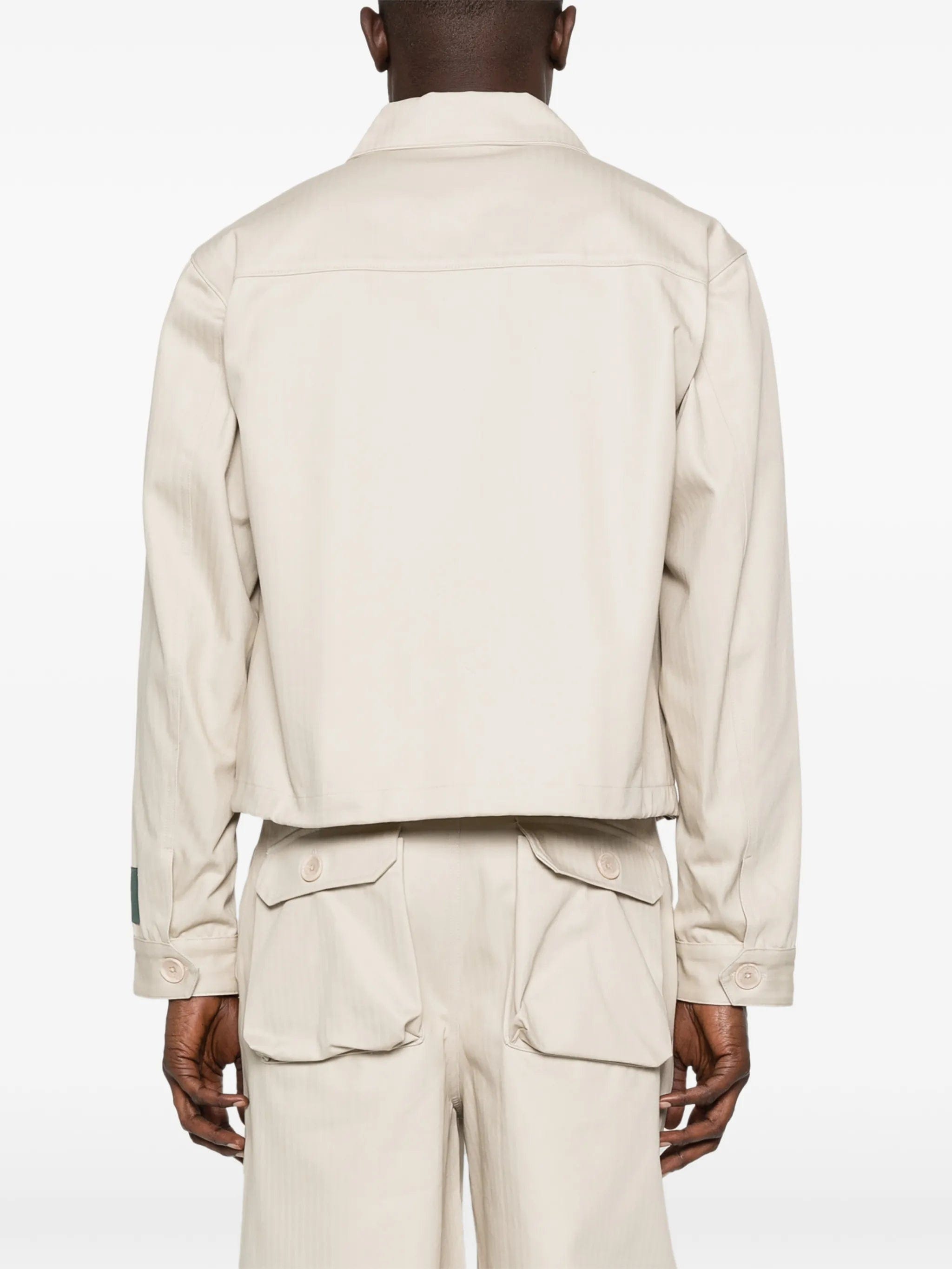 Reese Cooper herringbone zip - up jacket