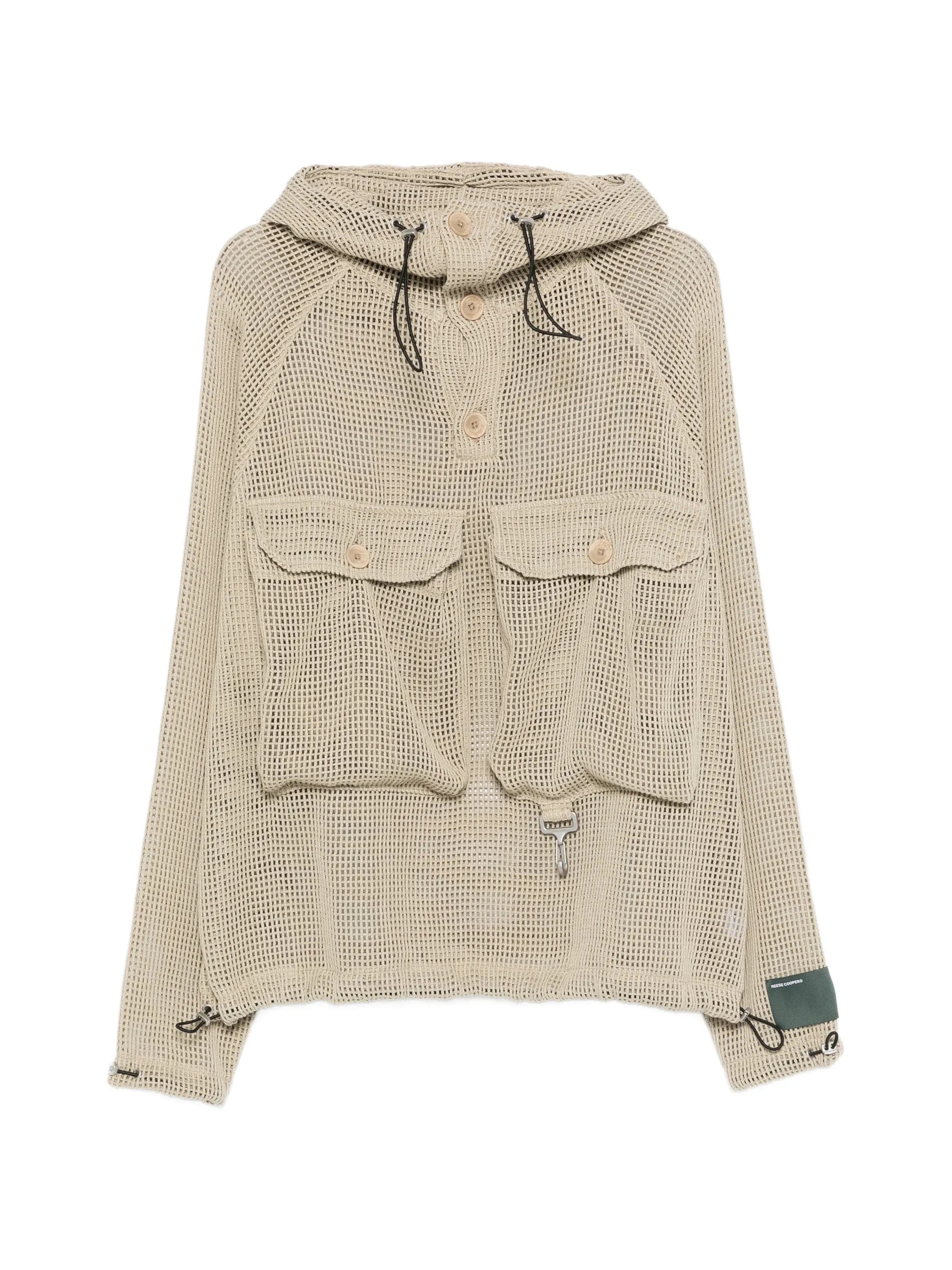 Reese Cooper crochet hooded jacket