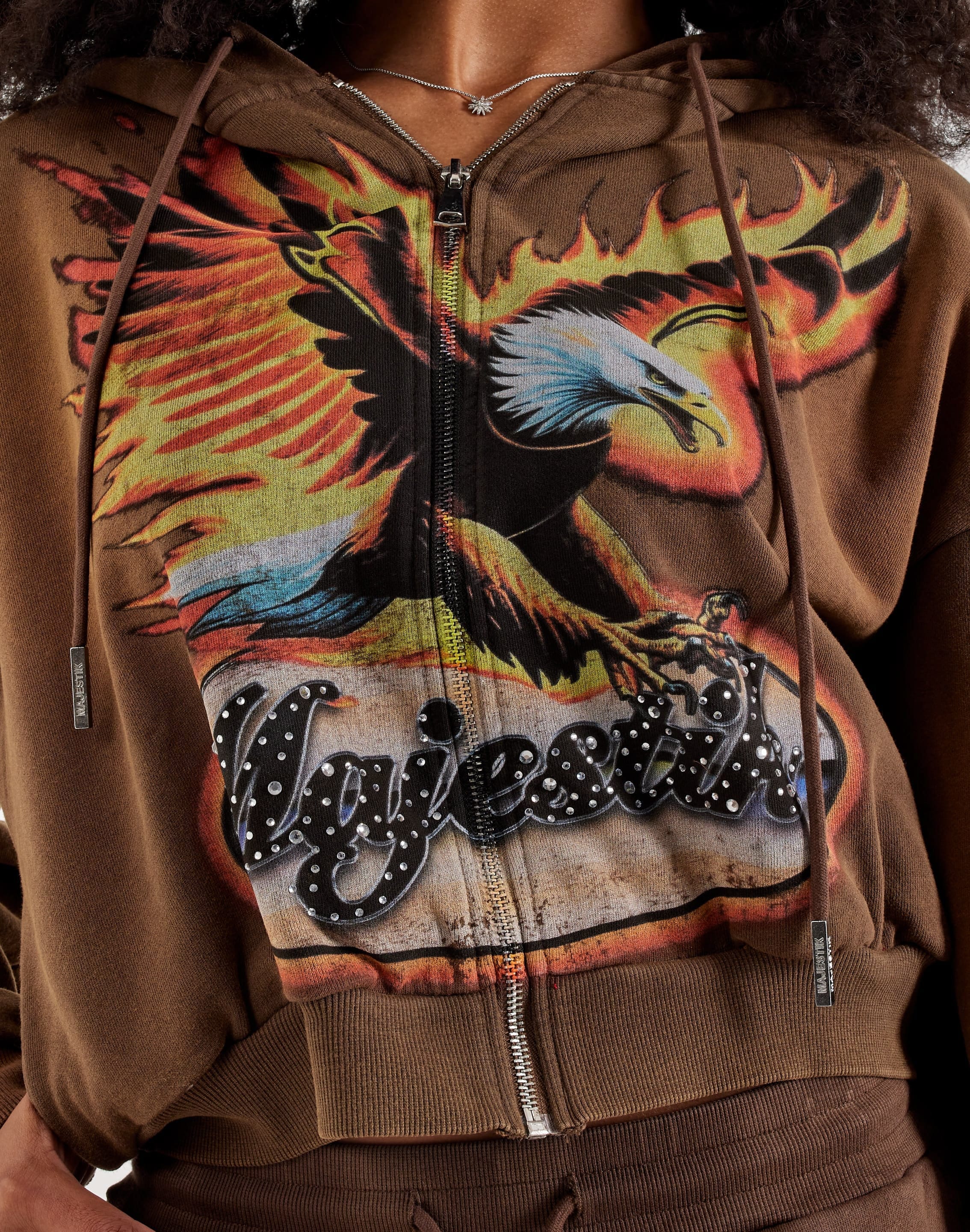 Majestik French Terry Star Hoodie