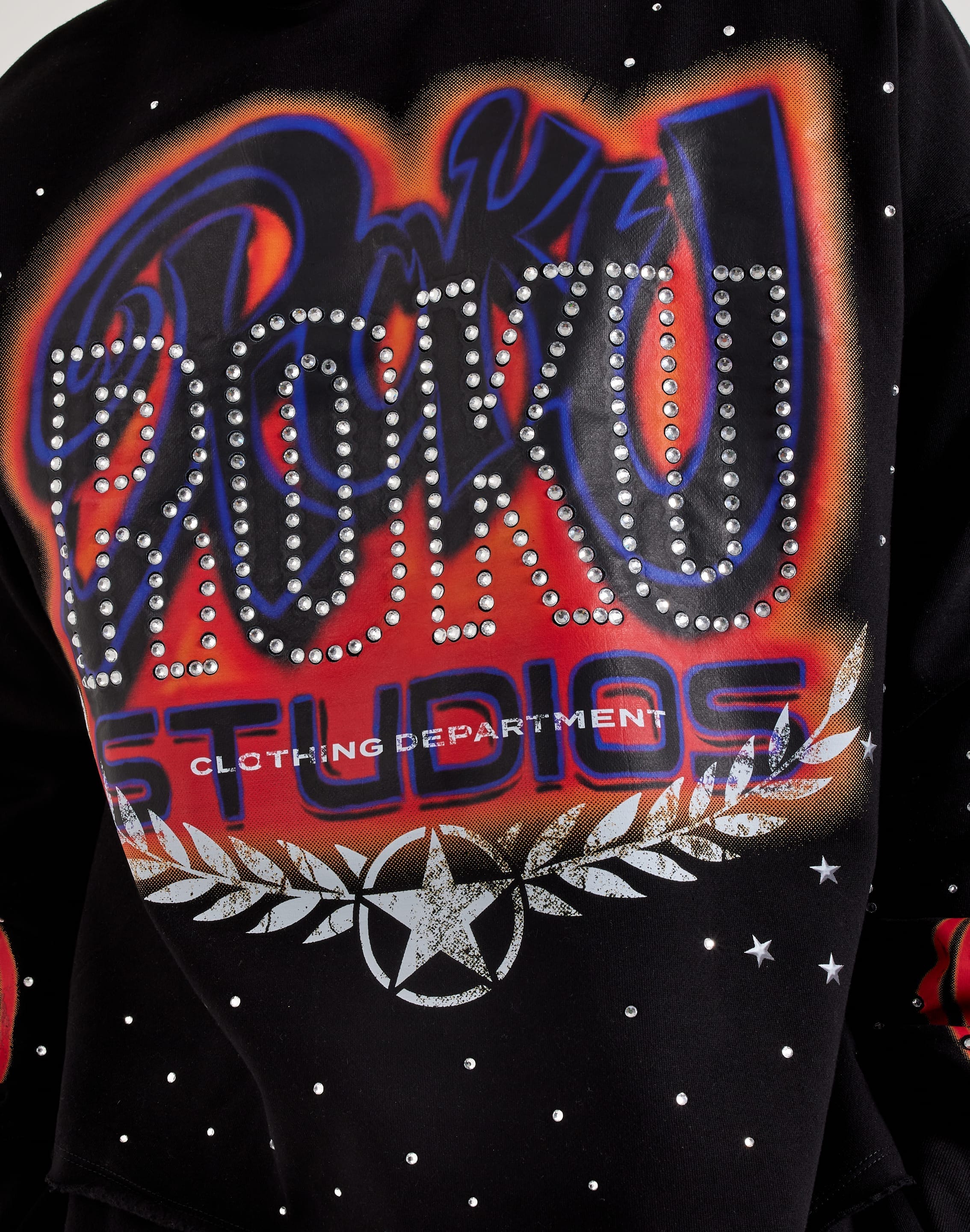 Roku Studio Airbrush Flame Pullover Fleece Hoodie