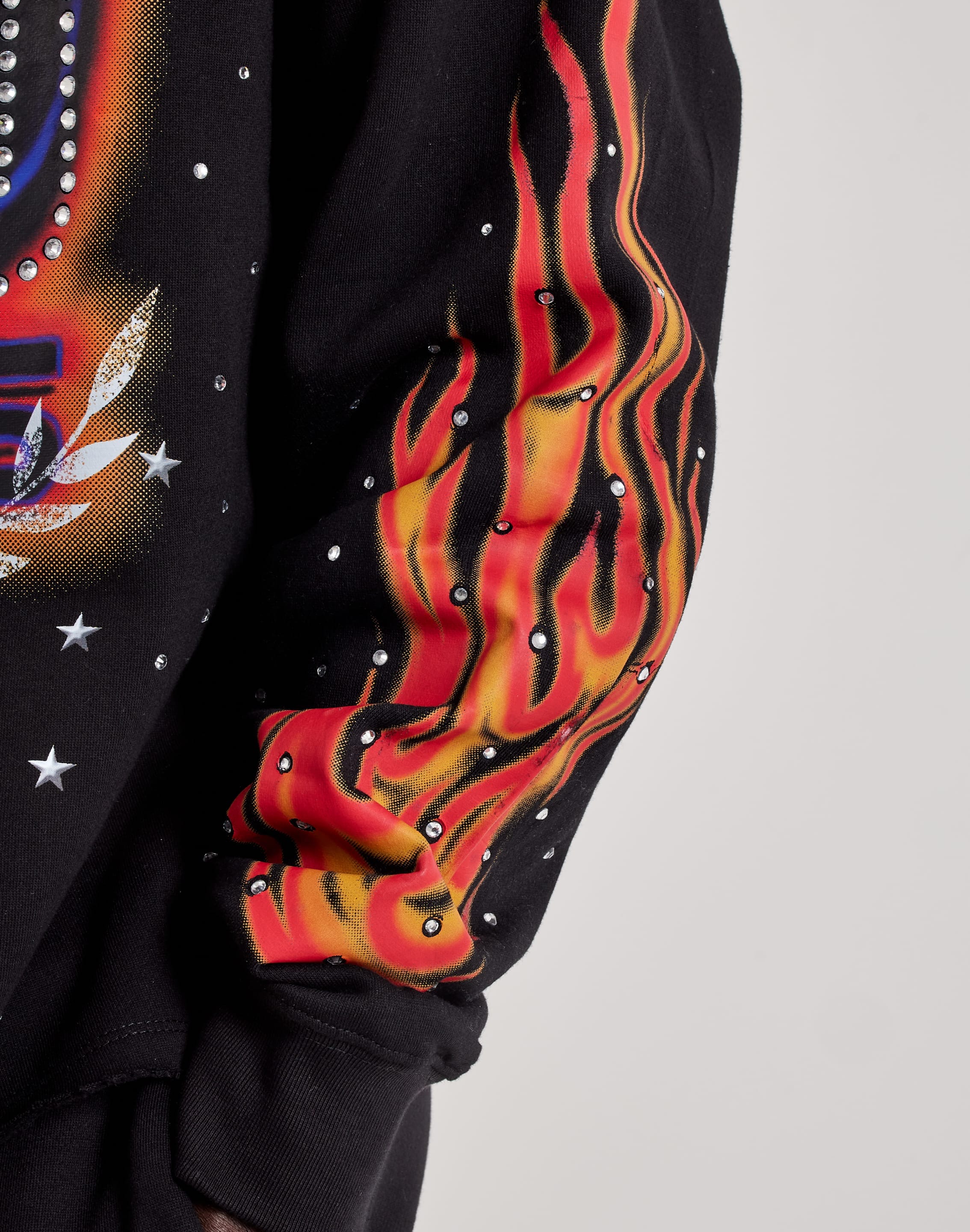 Roku Studio Airbrush Flame Pullover Fleece Hoodie