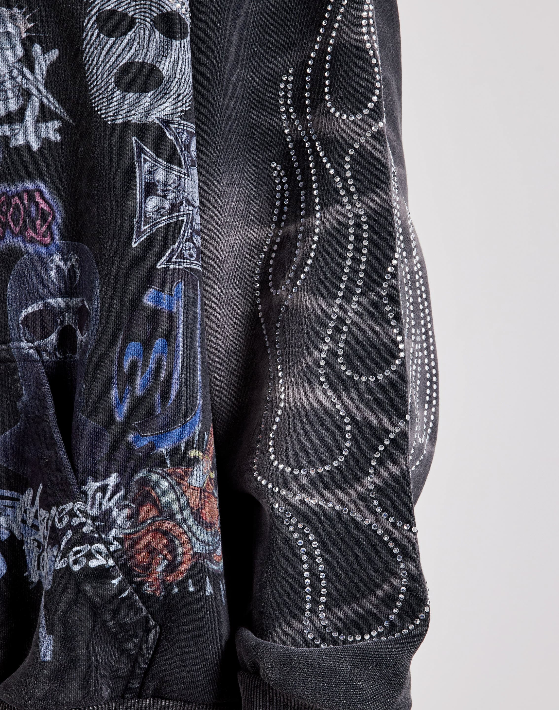 Majestik Allover Graphic Collage Hoodie