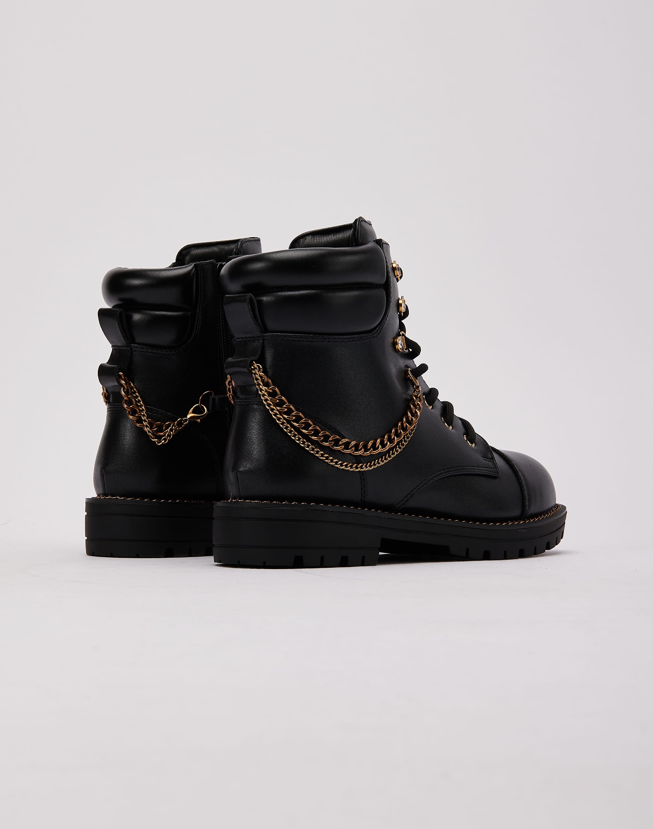 Kurt Geiger Chain Combat Boot Grade - School