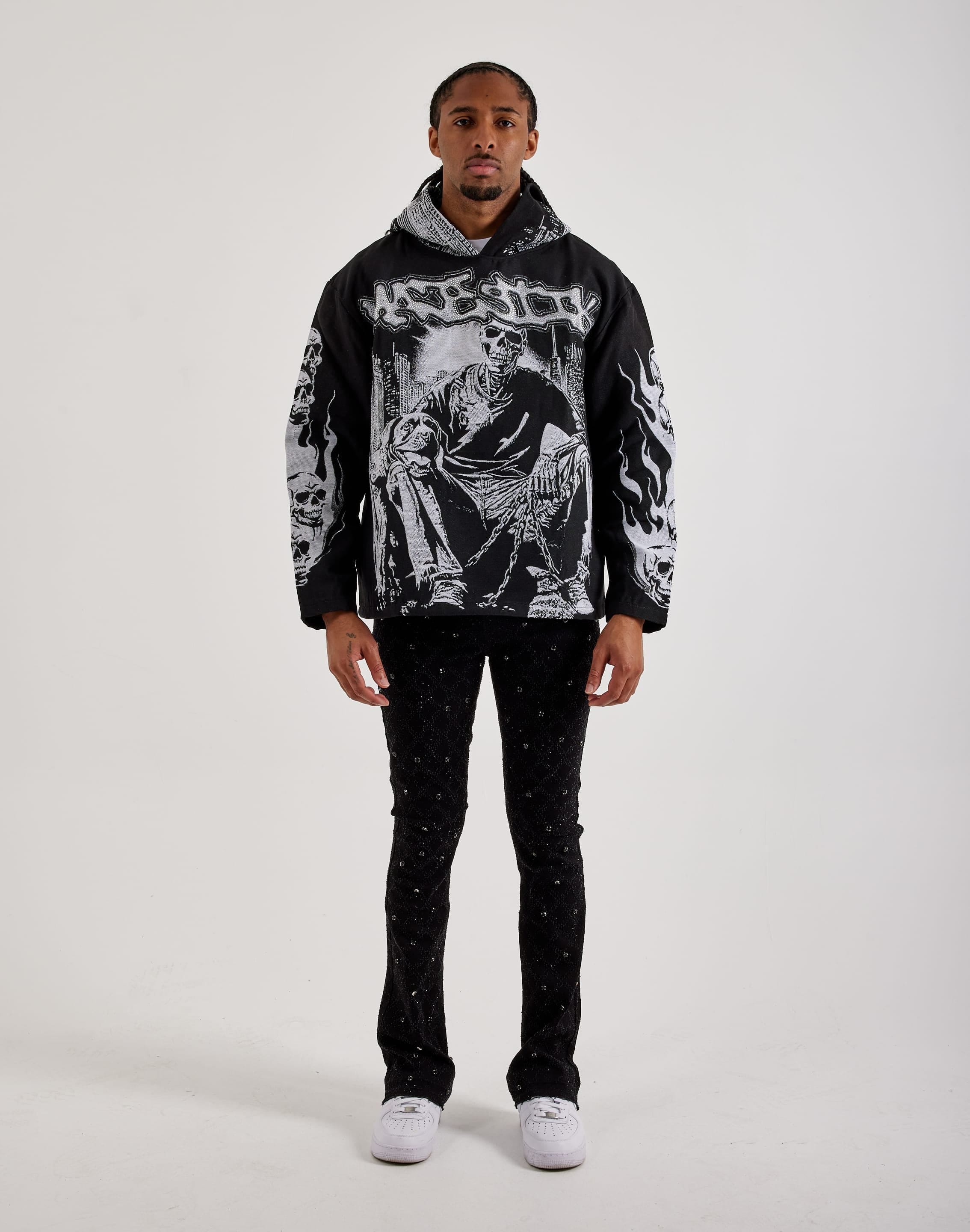 Majestik Skull Tapestry Hoodie
