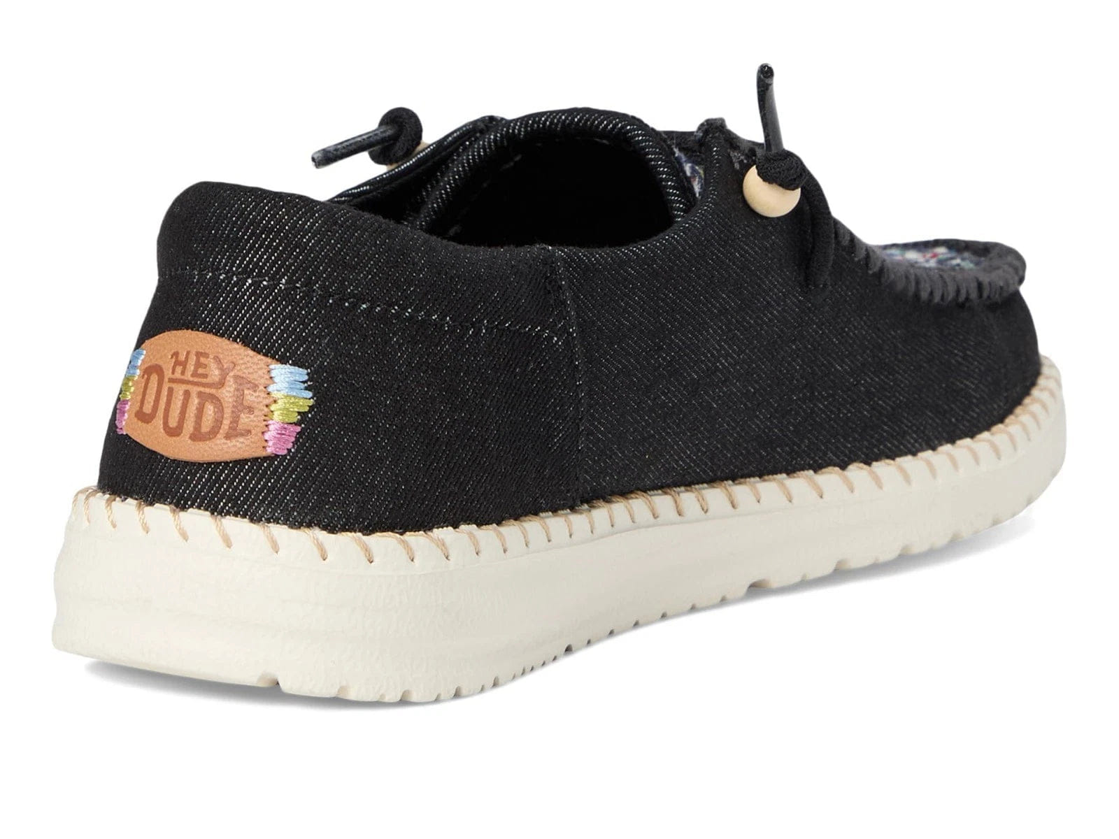 Hey Dude Wendy Funk Crafted Tweed 44239 - 001 Women'sBlack Slip - On Shoes LIQ966