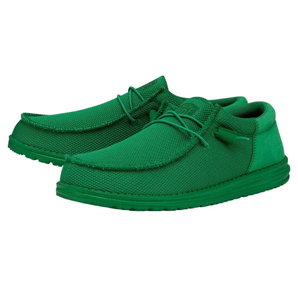Hey Dude Wally Funk Mono 40011 - 310 Men'sGreen Moc Toe Slip - On Shoes LIQ1009