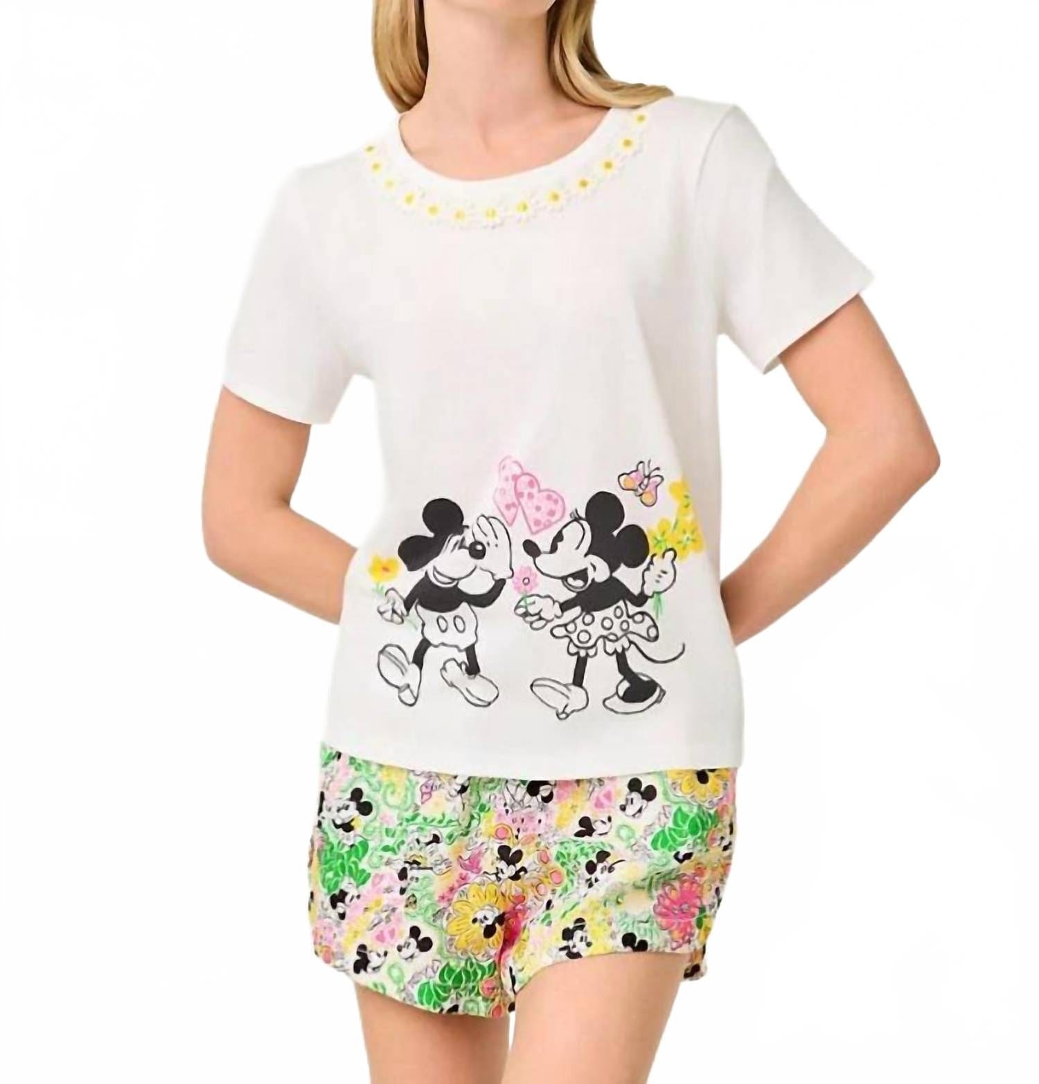WHITE* Clairmont Trimmed Knit Top In White