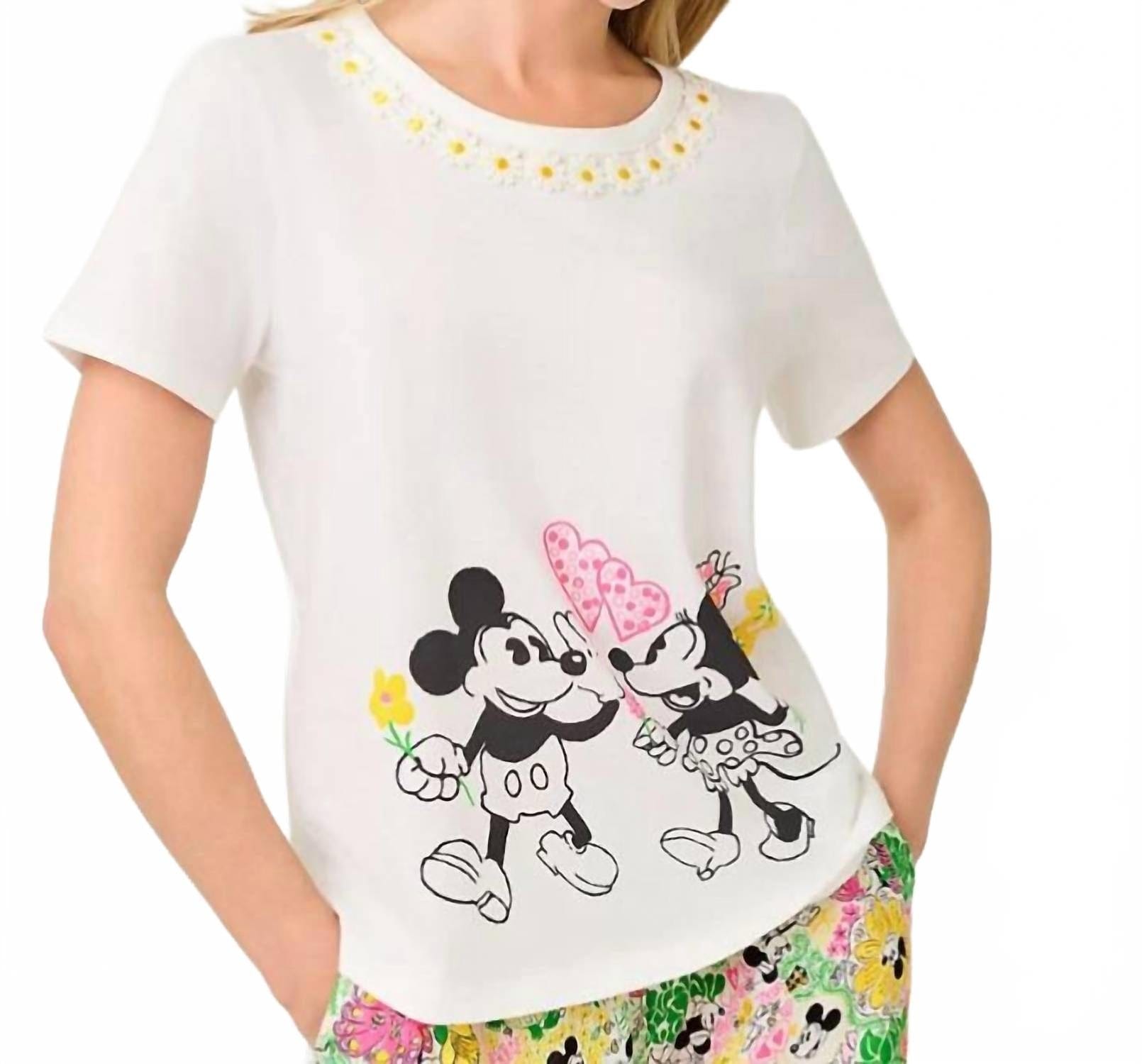 WHITE* Clairmont Trimmed Knit Top In White
