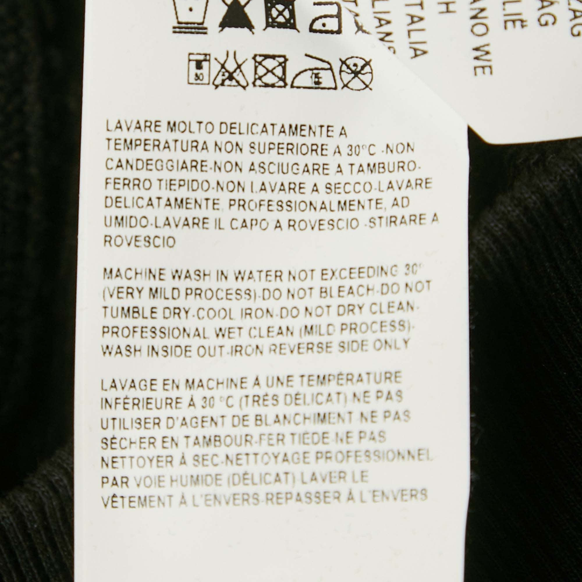 Versus Versace x Zayn Black Printed Cotton Knit Hoodie