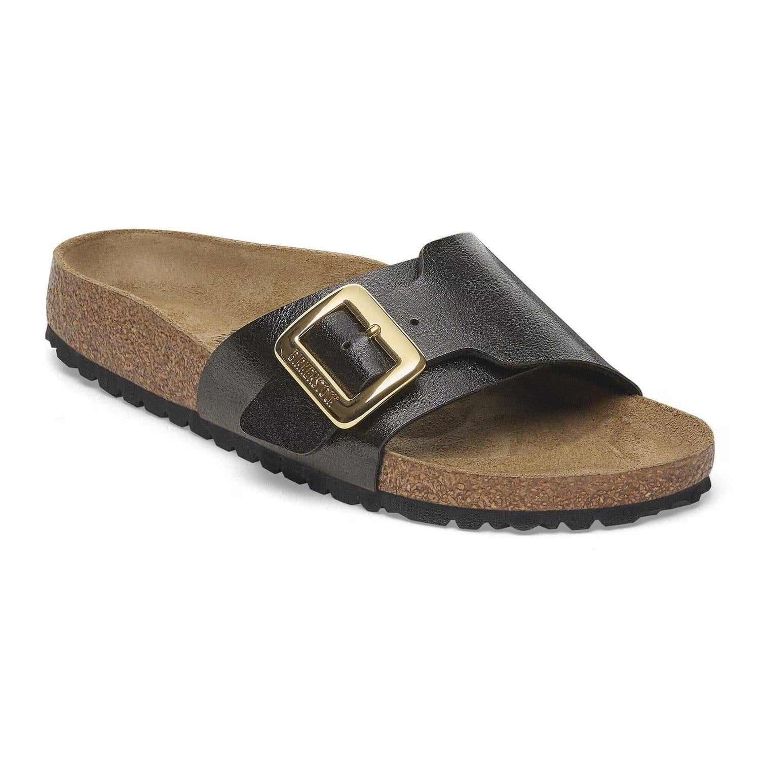 Luxe Women's Catalina Luxe Buckle Sandals In Graceful Licorice