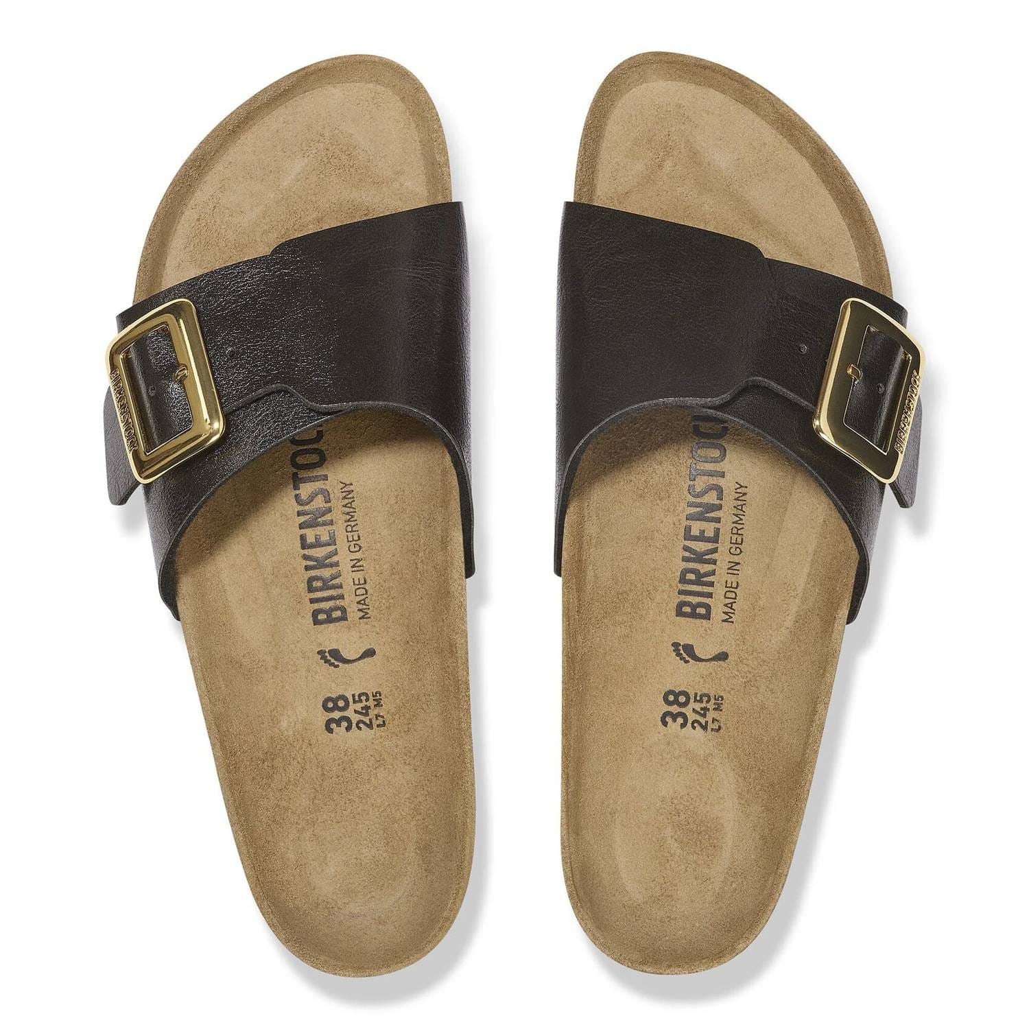 Luxe Women's Catalina Luxe Buckle Sandals In Graceful Licorice