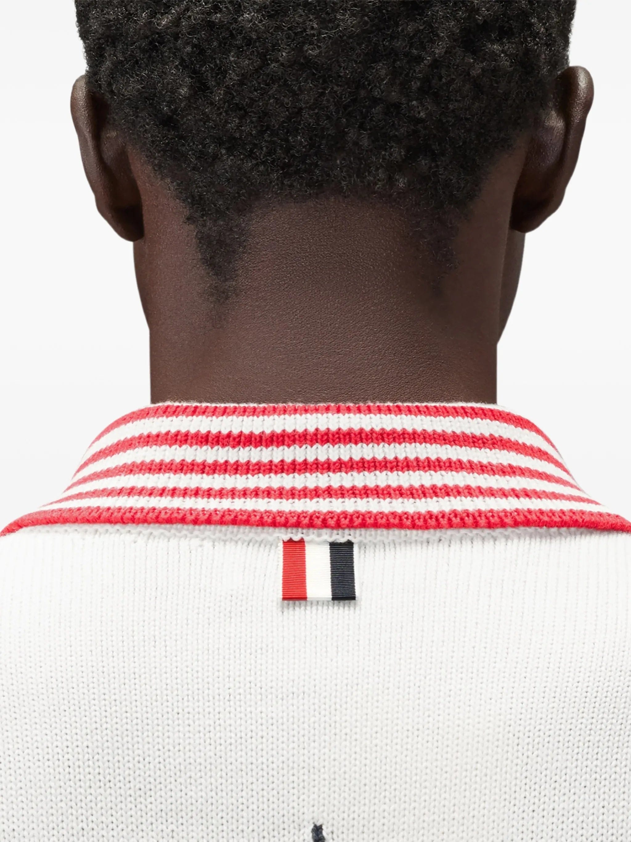 Thom Browne RWB Armband sailboat polo shirt
