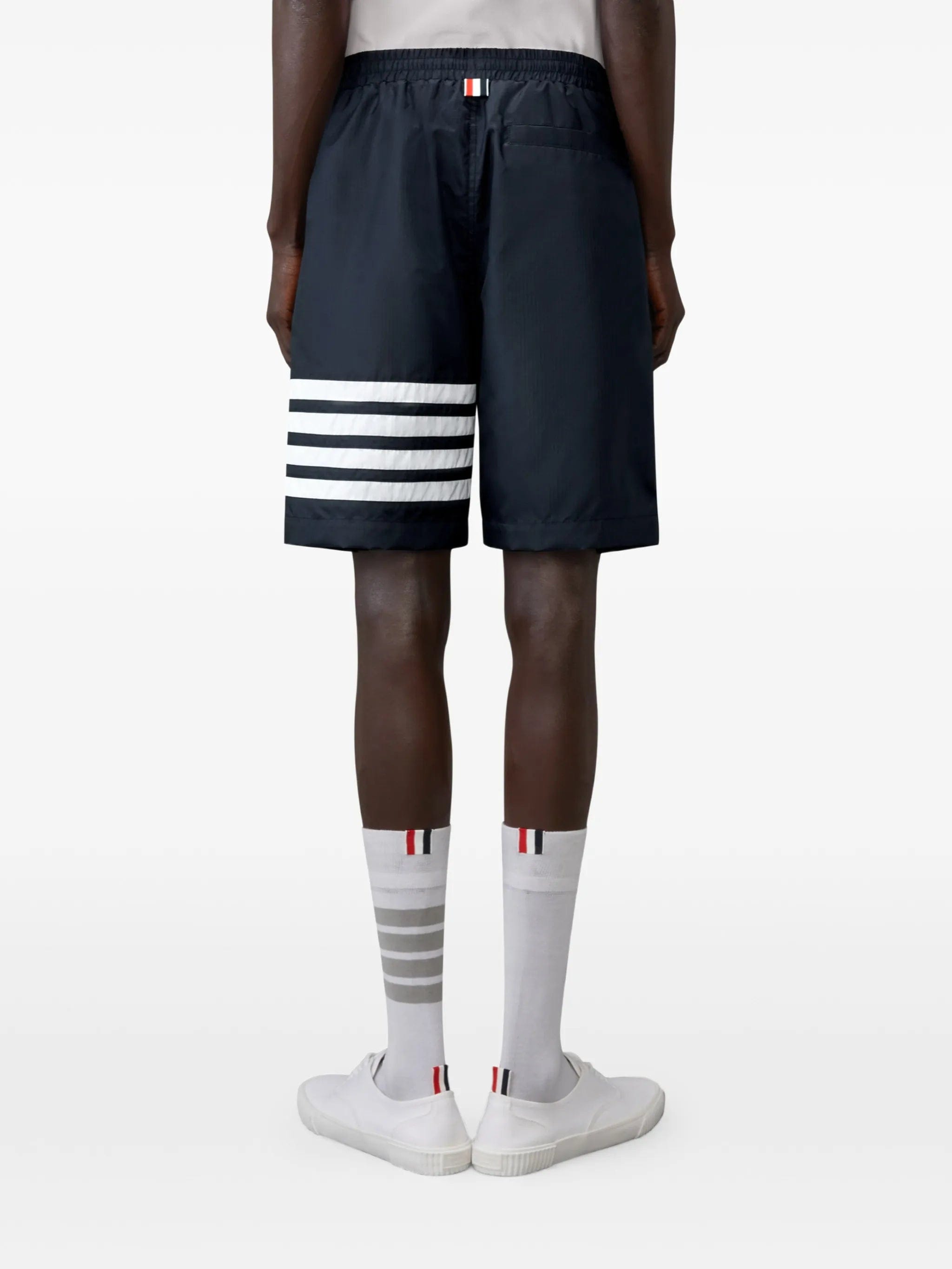 Thom Browne ripstop 4 - Bar track shorts