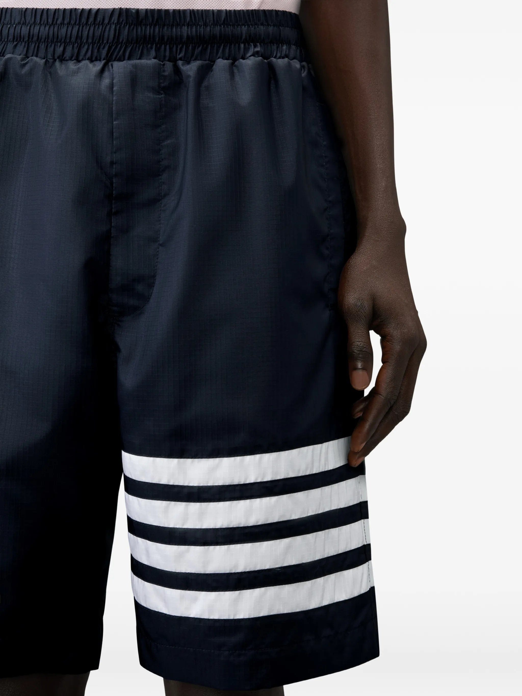 Thom Browne ripstop 4 - Bar track shorts