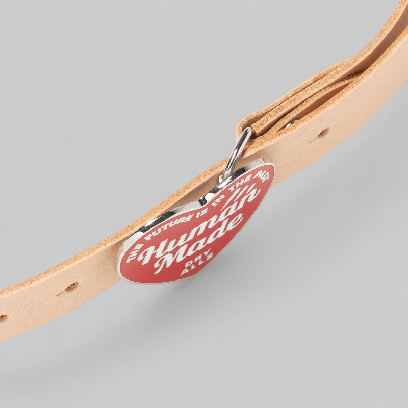 Human Made Heart Leather Belt - Red
