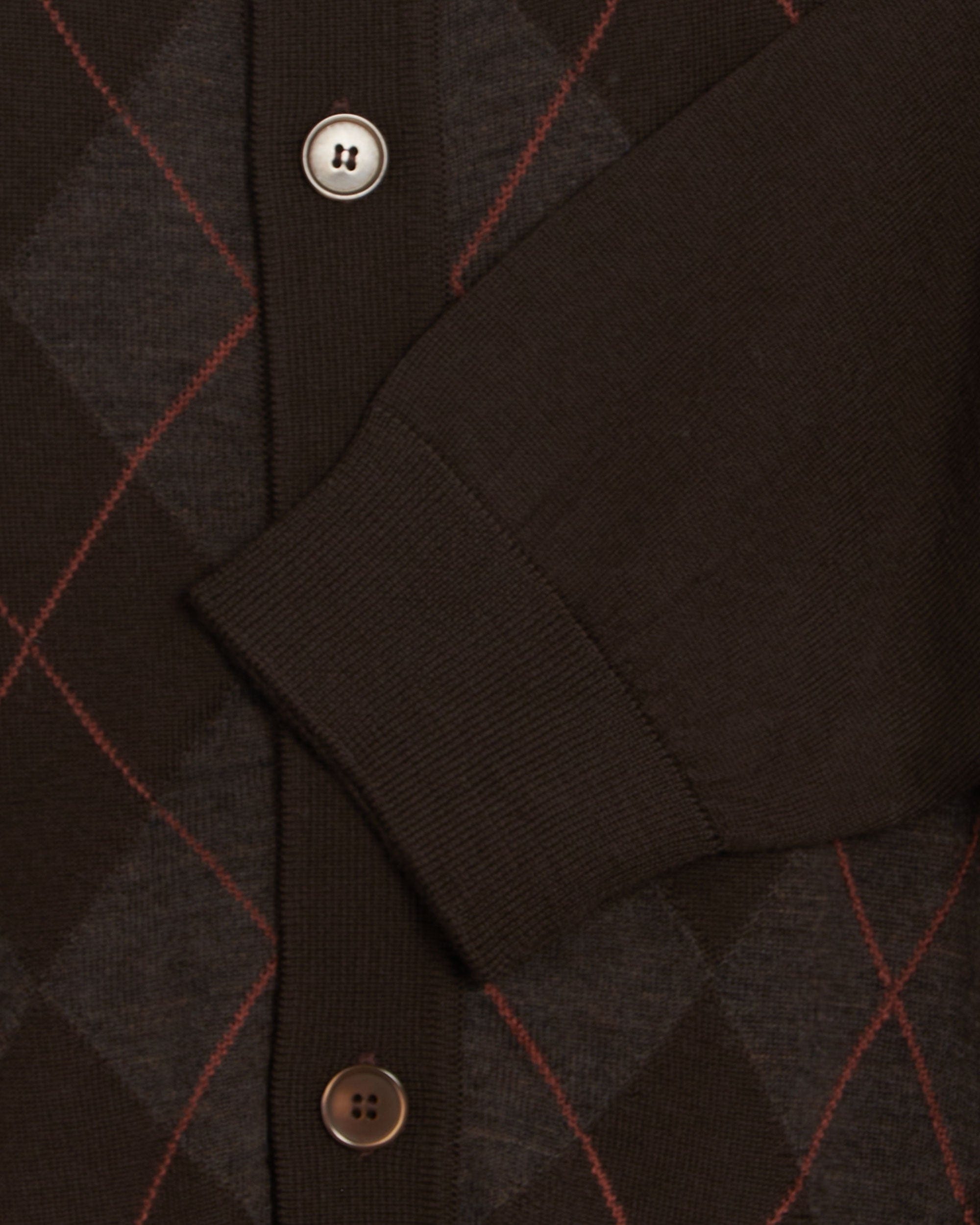 Our Legacy Cardigan Our Legacy Pub Argyle para hombre