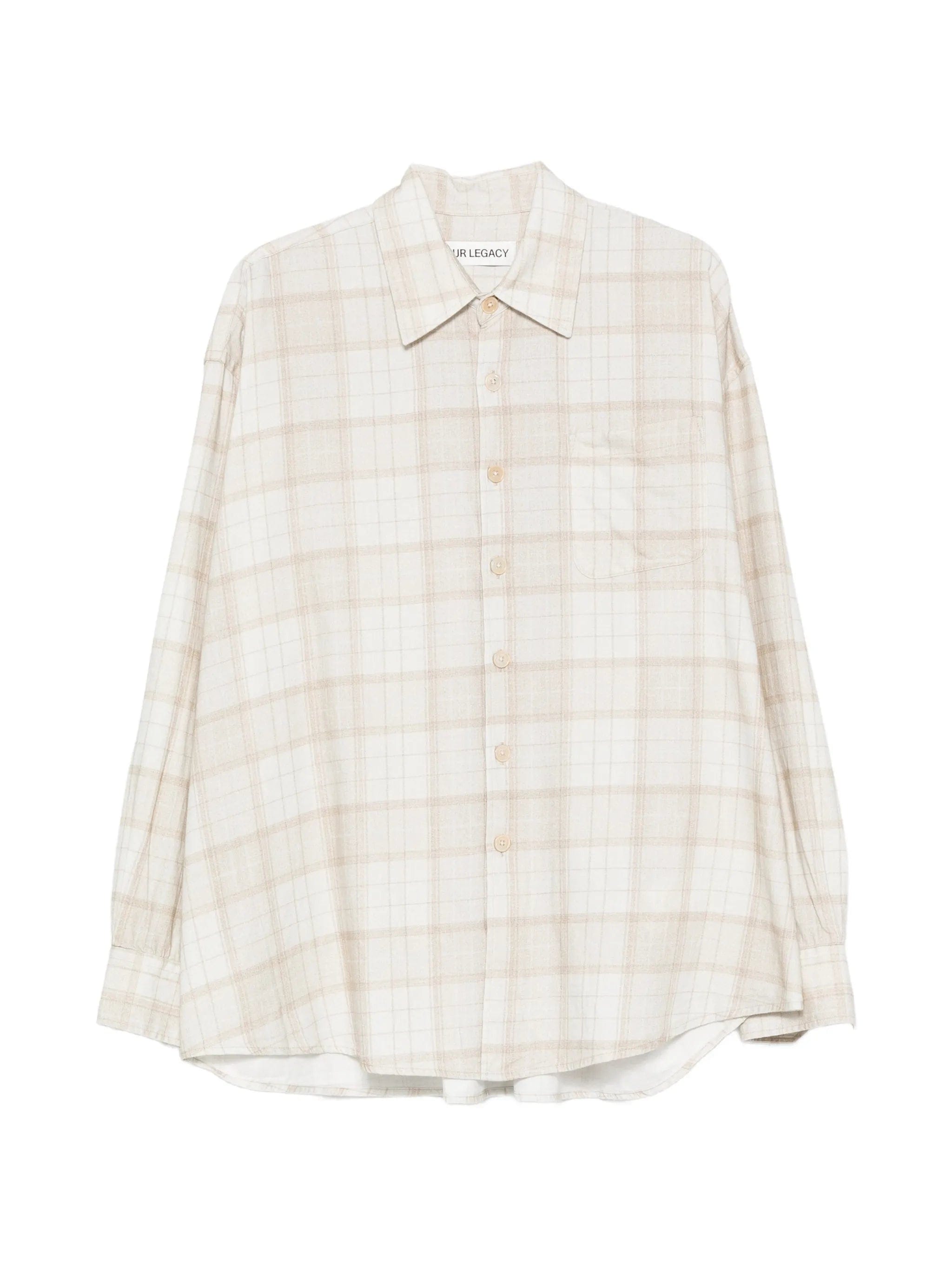 OUR Legacy Borrowed check - print shirt