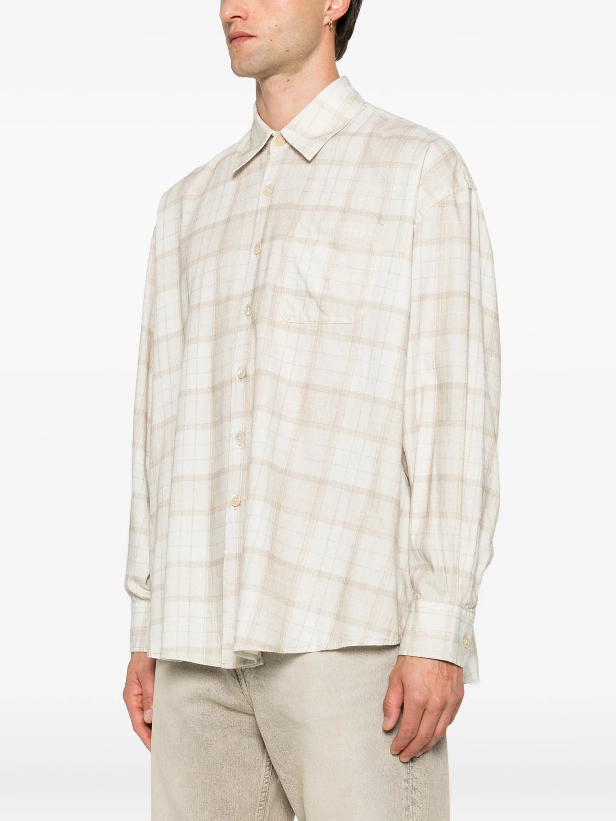 OUR Legacy Borrowed check - print shirt