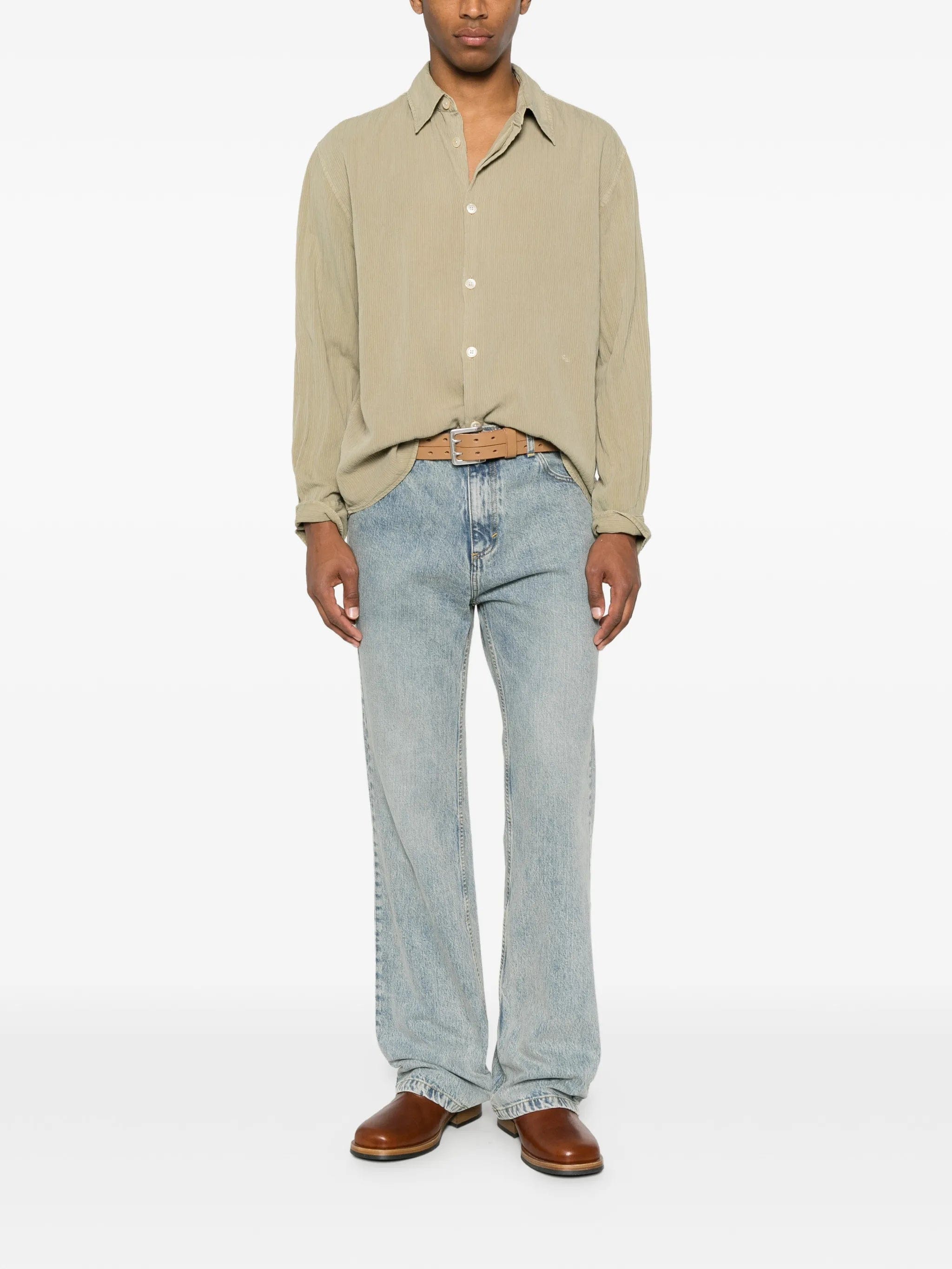 OUR Legacy Beyond crinkled - finish shirt