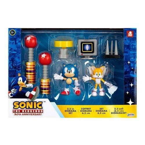 Jakks Pacific Sonic the Hedgehog 2 1/2 - Inch Figure Diorama Set
