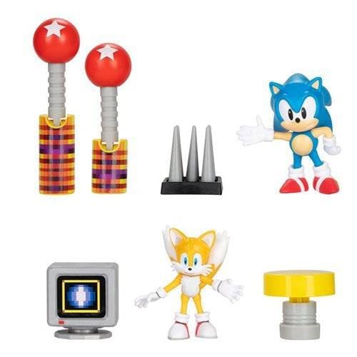 Jakks Pacific Sonic the Hedgehog 2 1/2 - Inch Figure Diorama Set