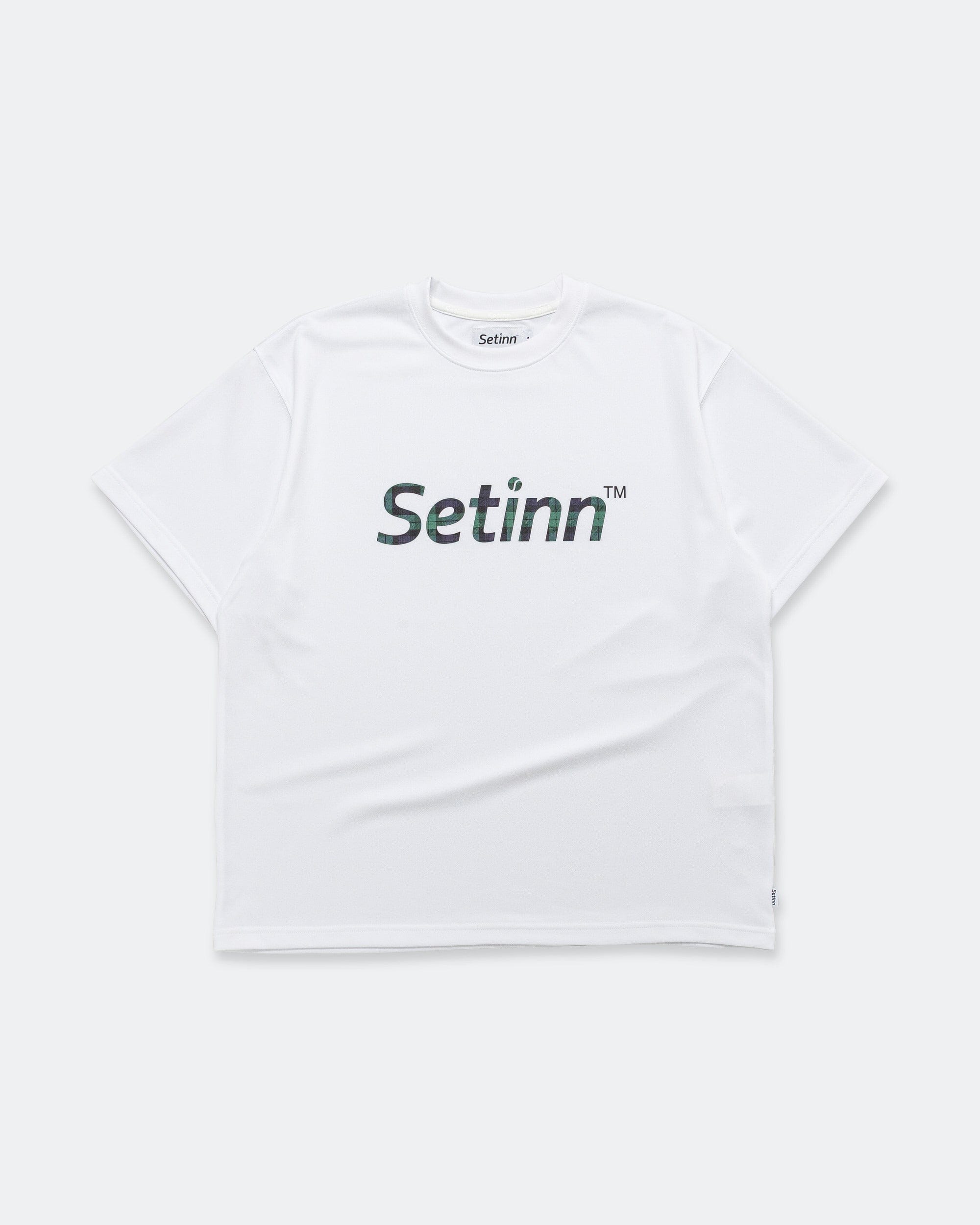 Setinn Script Practice T - Shirt - White/Blackwatch
