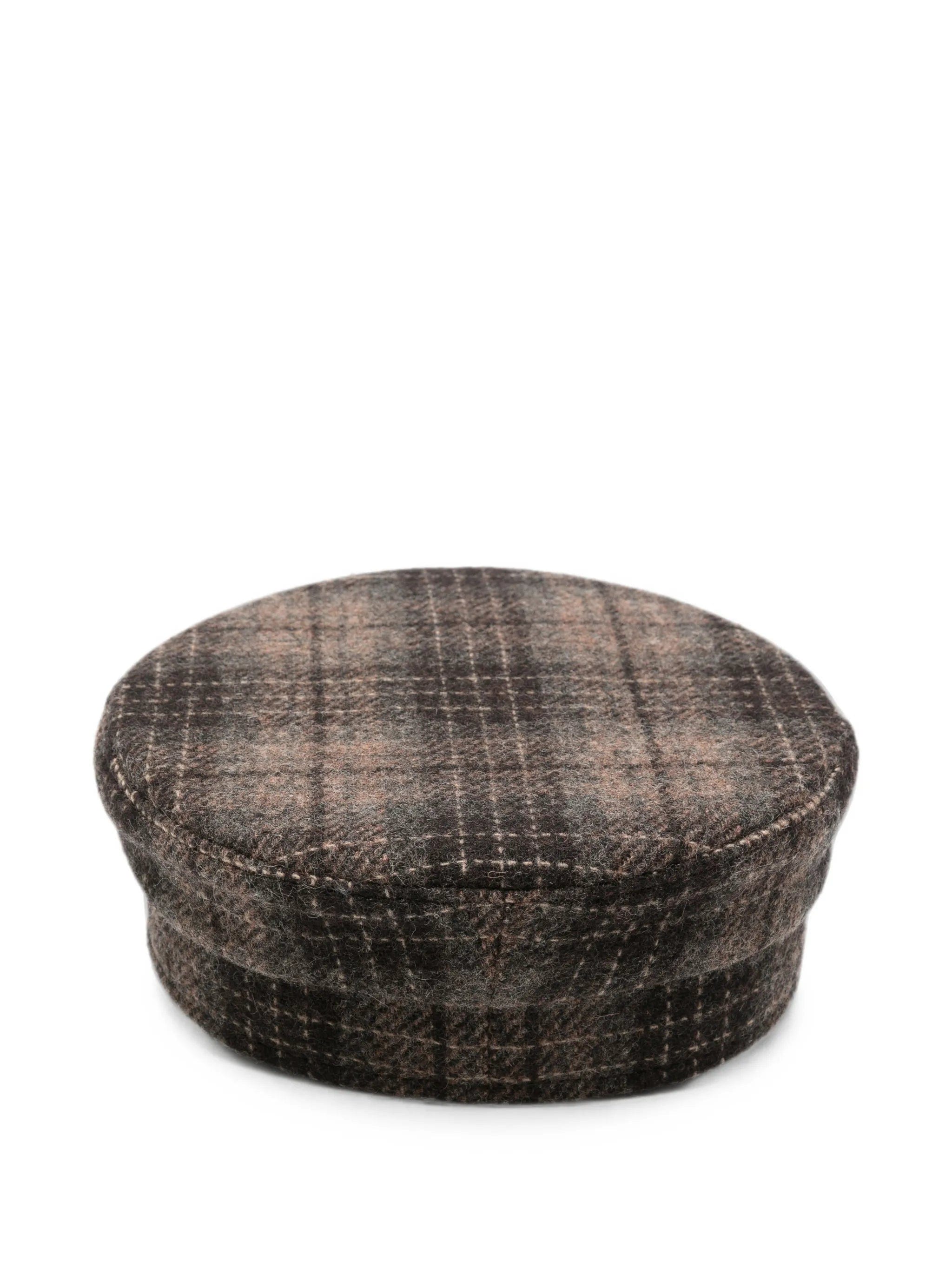 Ruslan Baginskiy check - print logo - embroidered baker boy hat