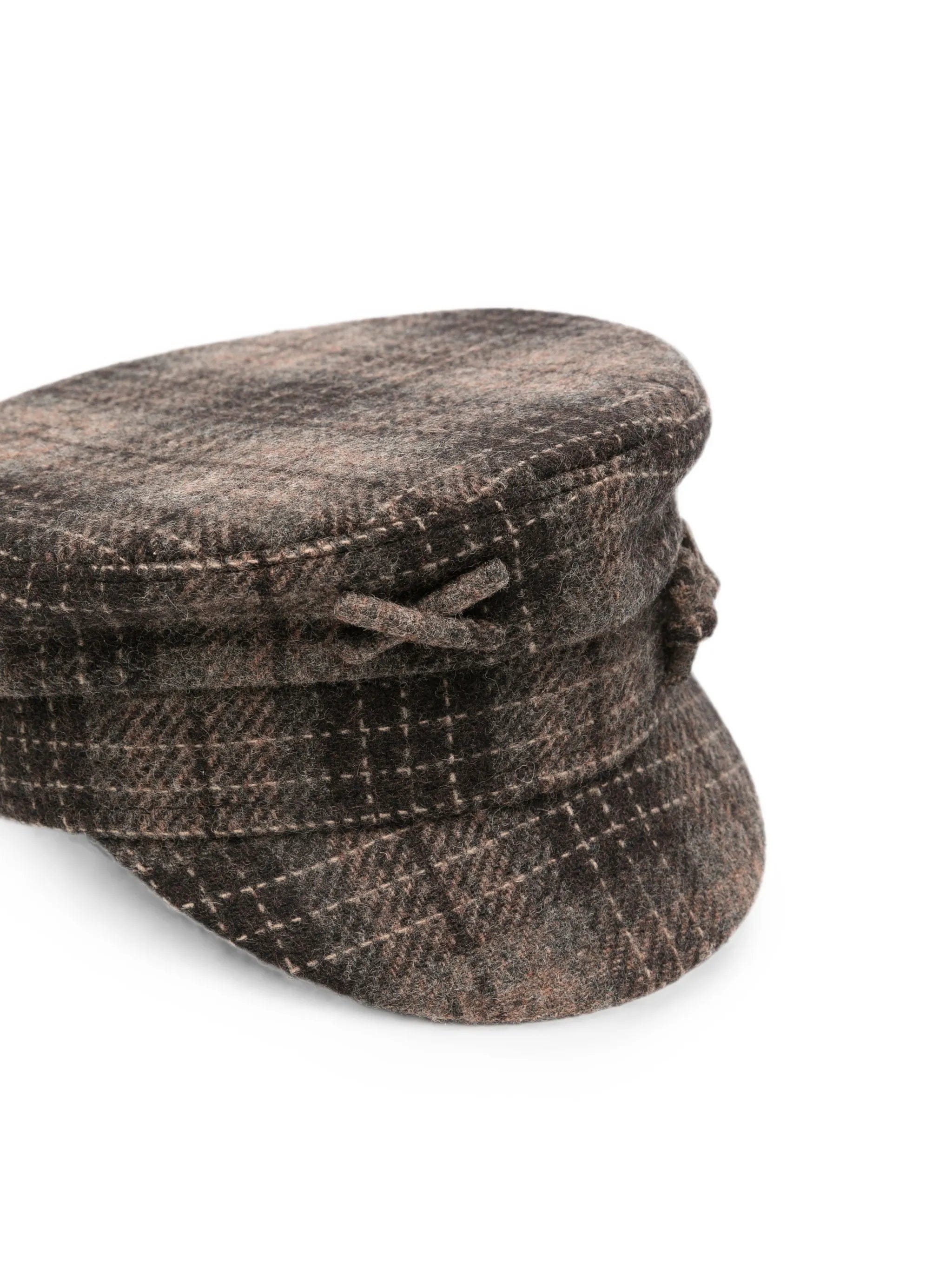 Ruslan Baginskiy check - print logo - embroidered baker boy hat