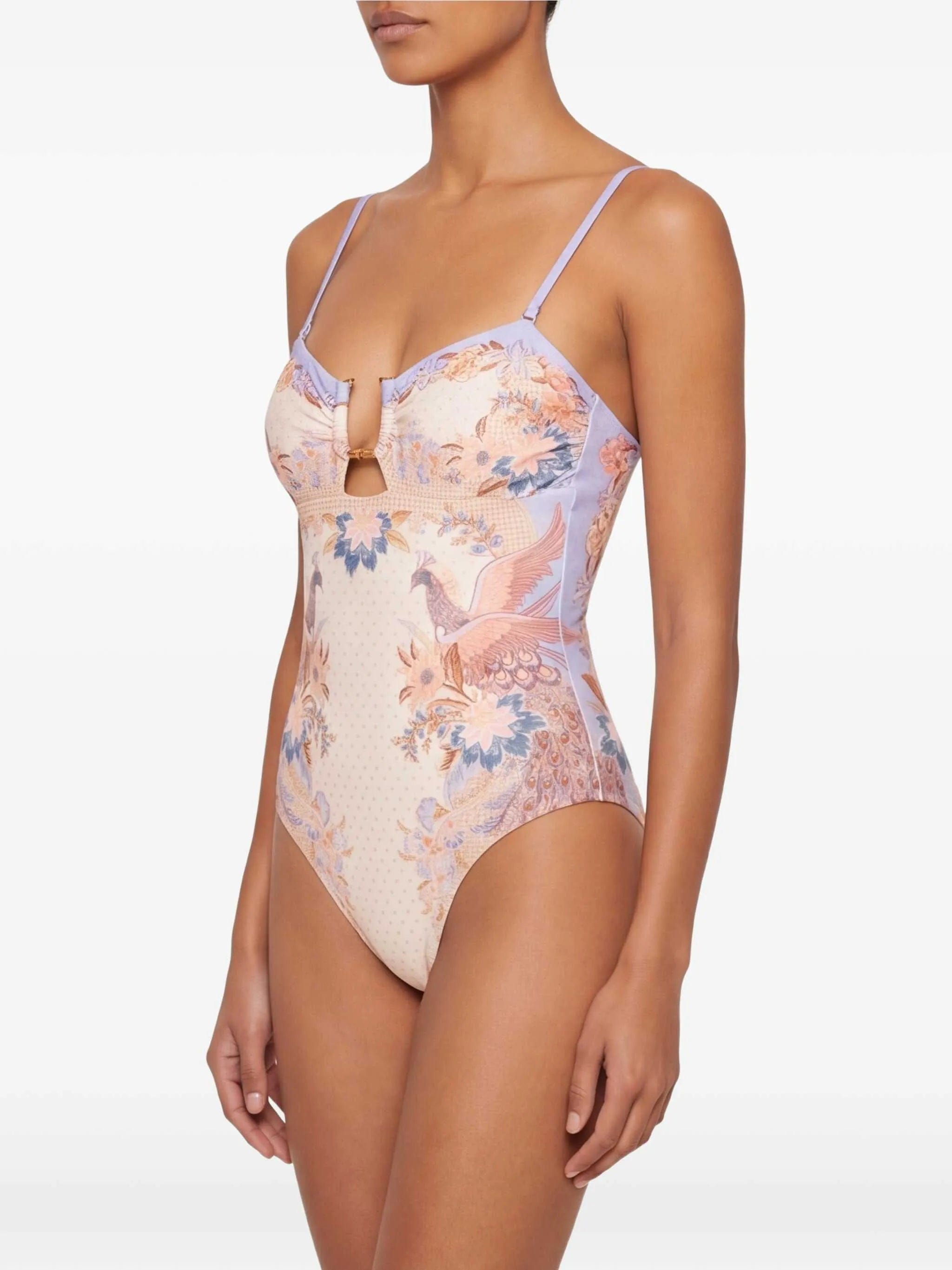 Zimmermann Indra bamboo - trim swimsuit