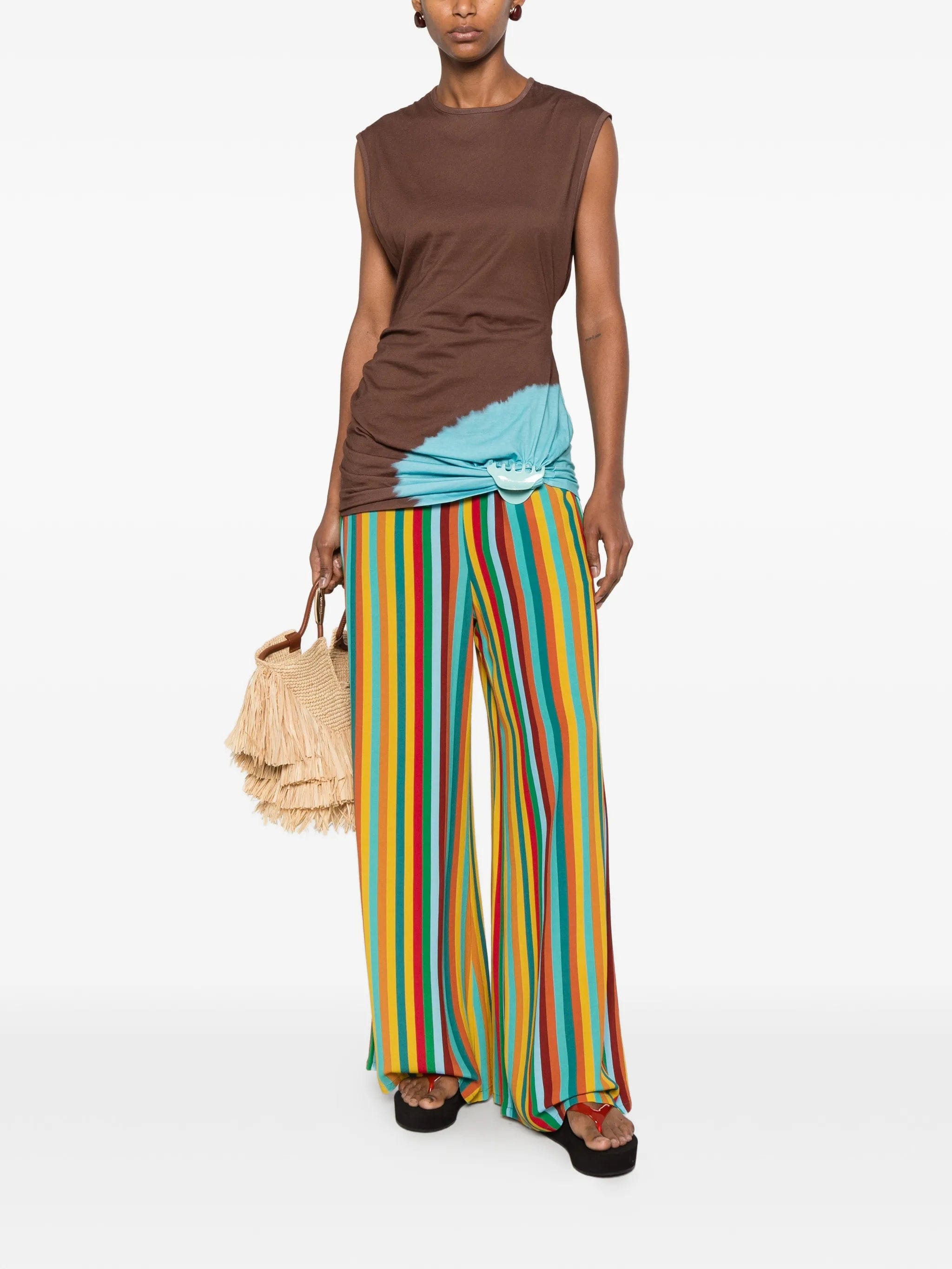 Simon Miller Nella striped - pattern palazzo pants