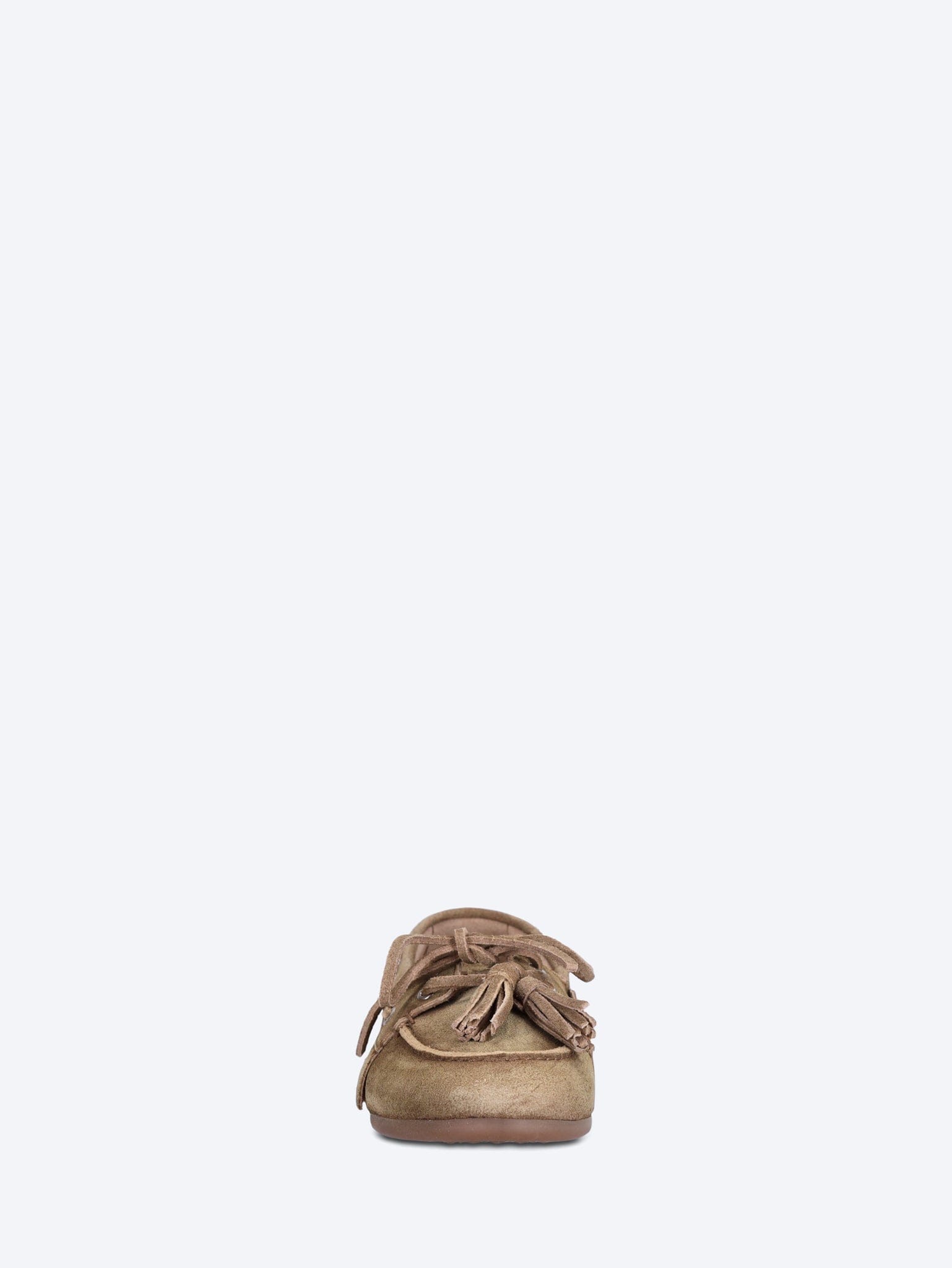 POSA Boat native tassel suede loafers