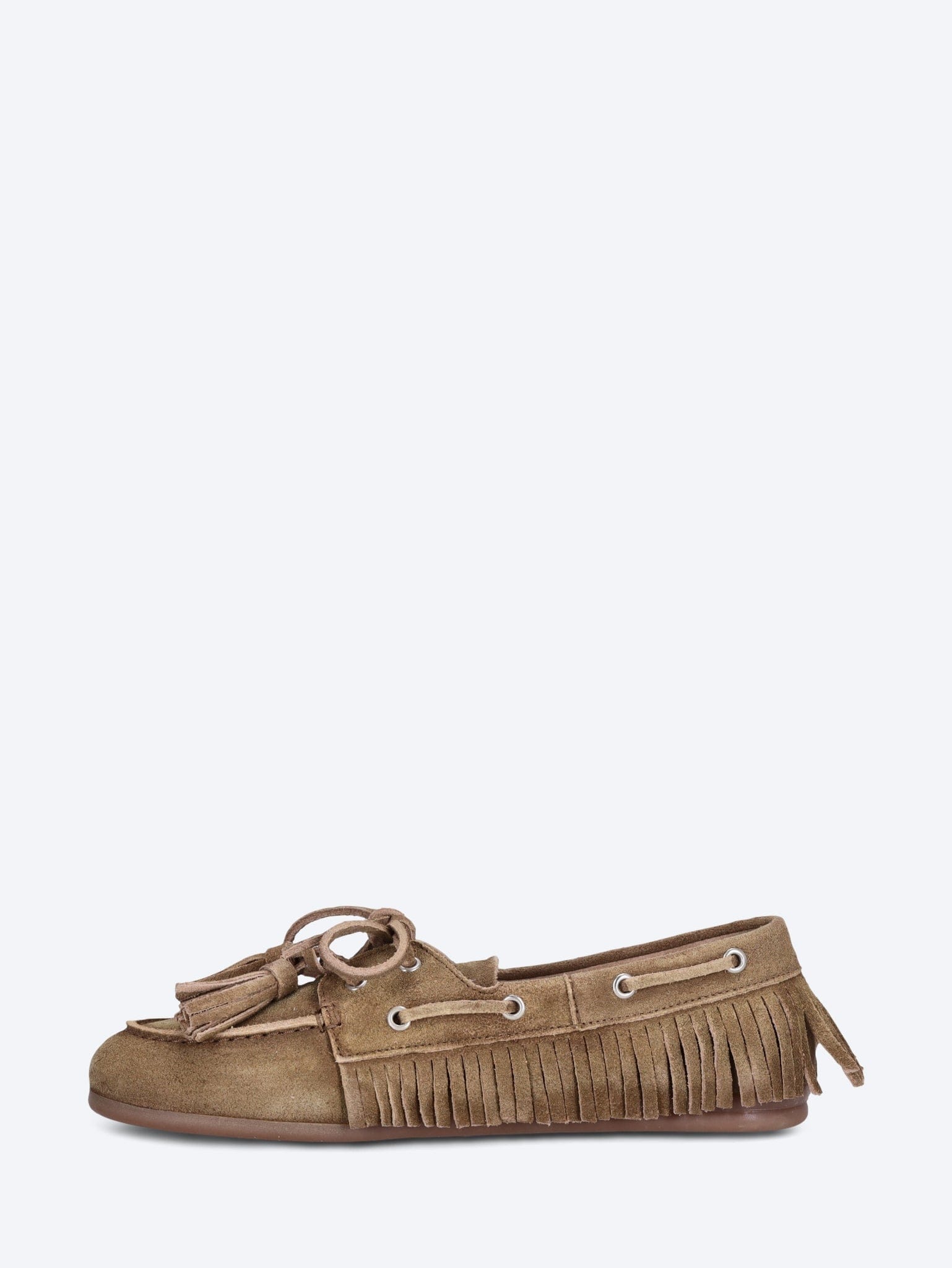 POSA Boat native tassel suede loafers