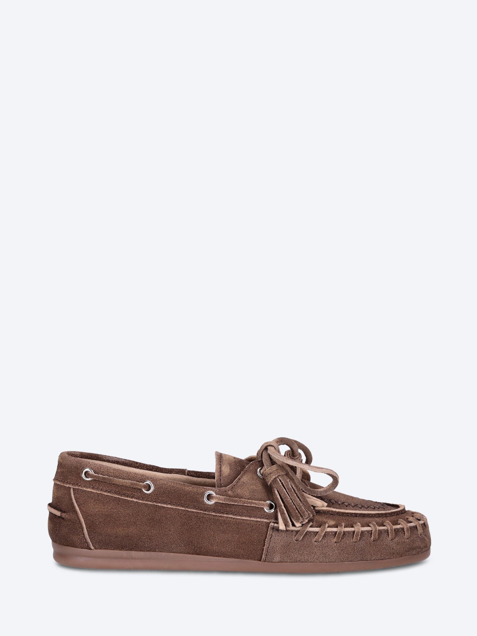 POSA Fringe brushed boat loafers