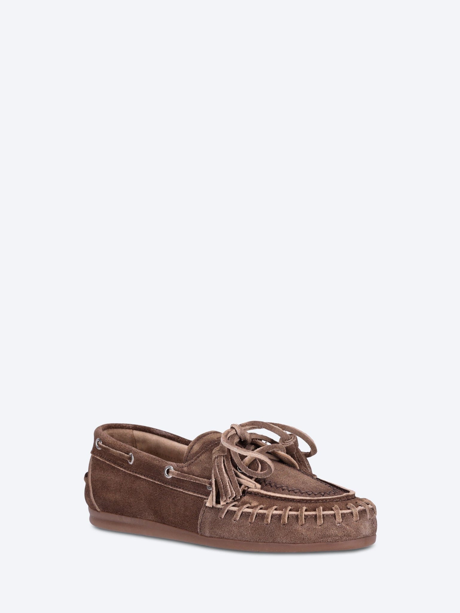 POSA Fringe brushed boat loafers