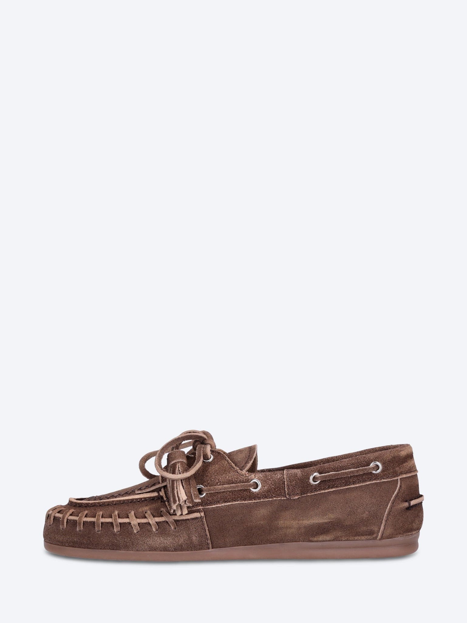 POSA Fringe brushed boat loafers