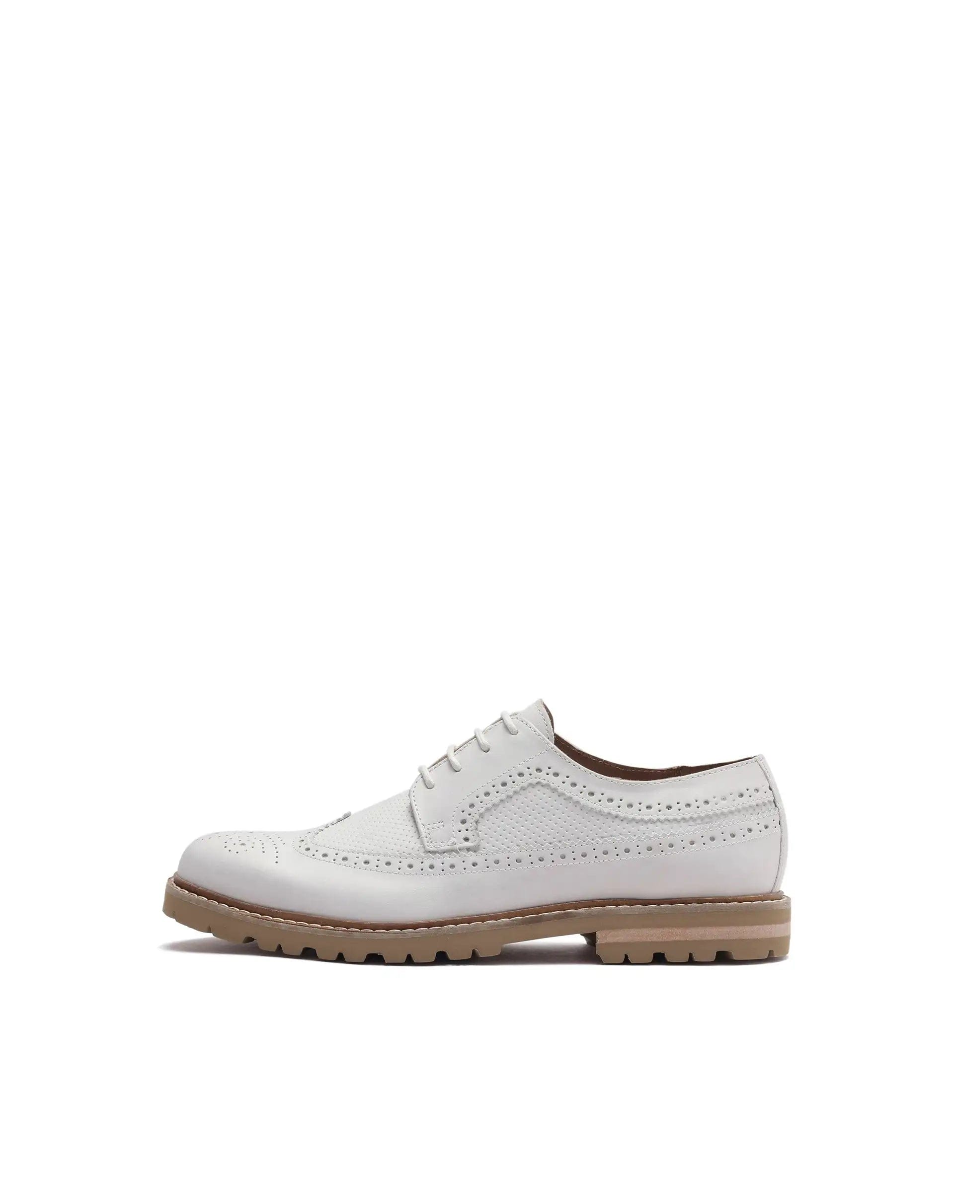 RAREZ Rare Rabbit Men Brox Ivory Lace - Up Shoes